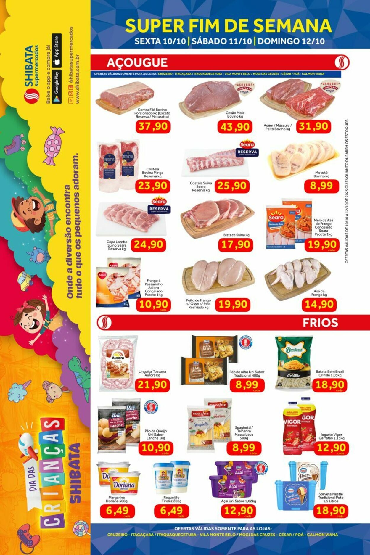 Folheto Shibata Supermercados 10.10.2025 - 12.10.2025