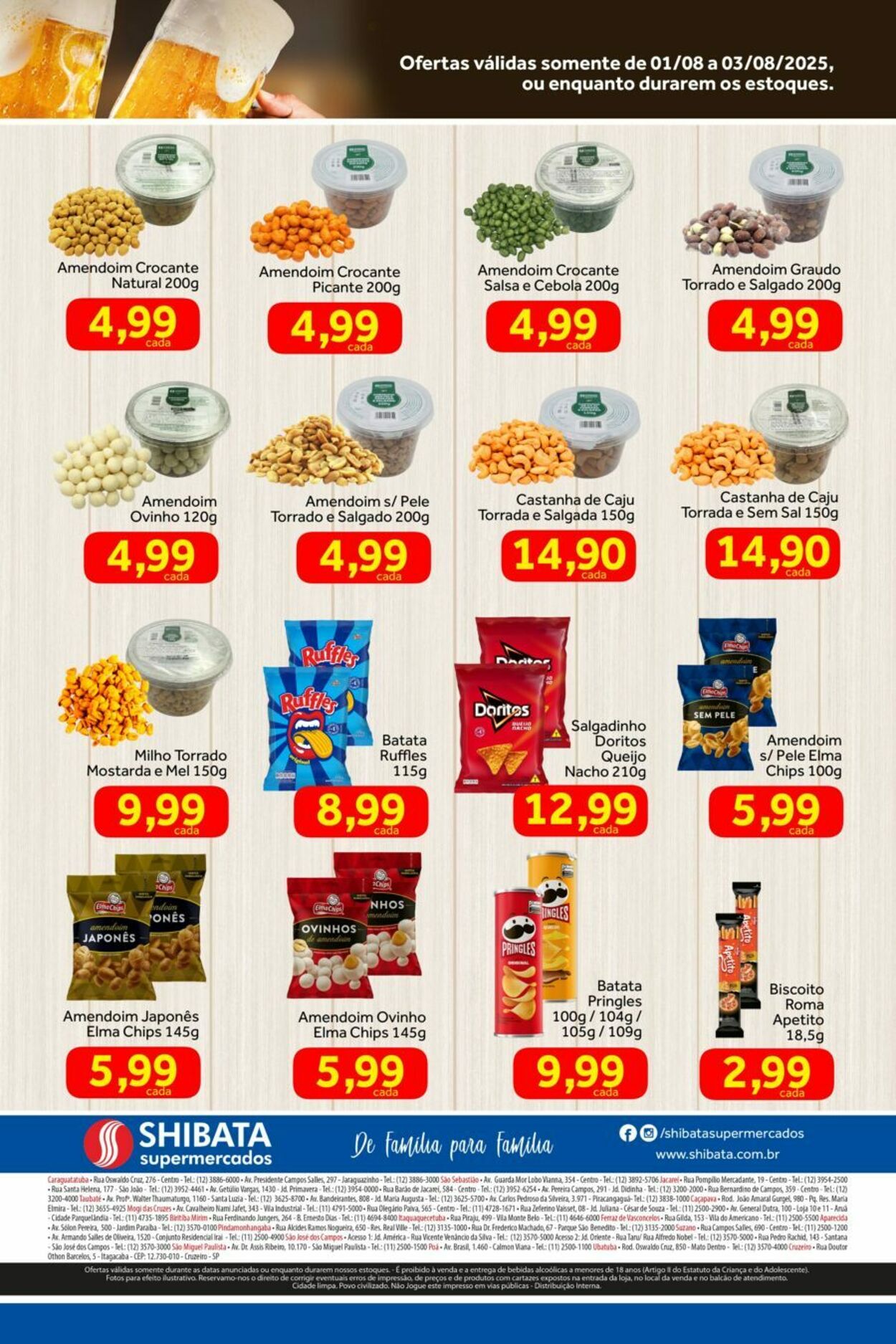 Folheto Shibata Supermercados 01.08.2025 - 03.08.2025