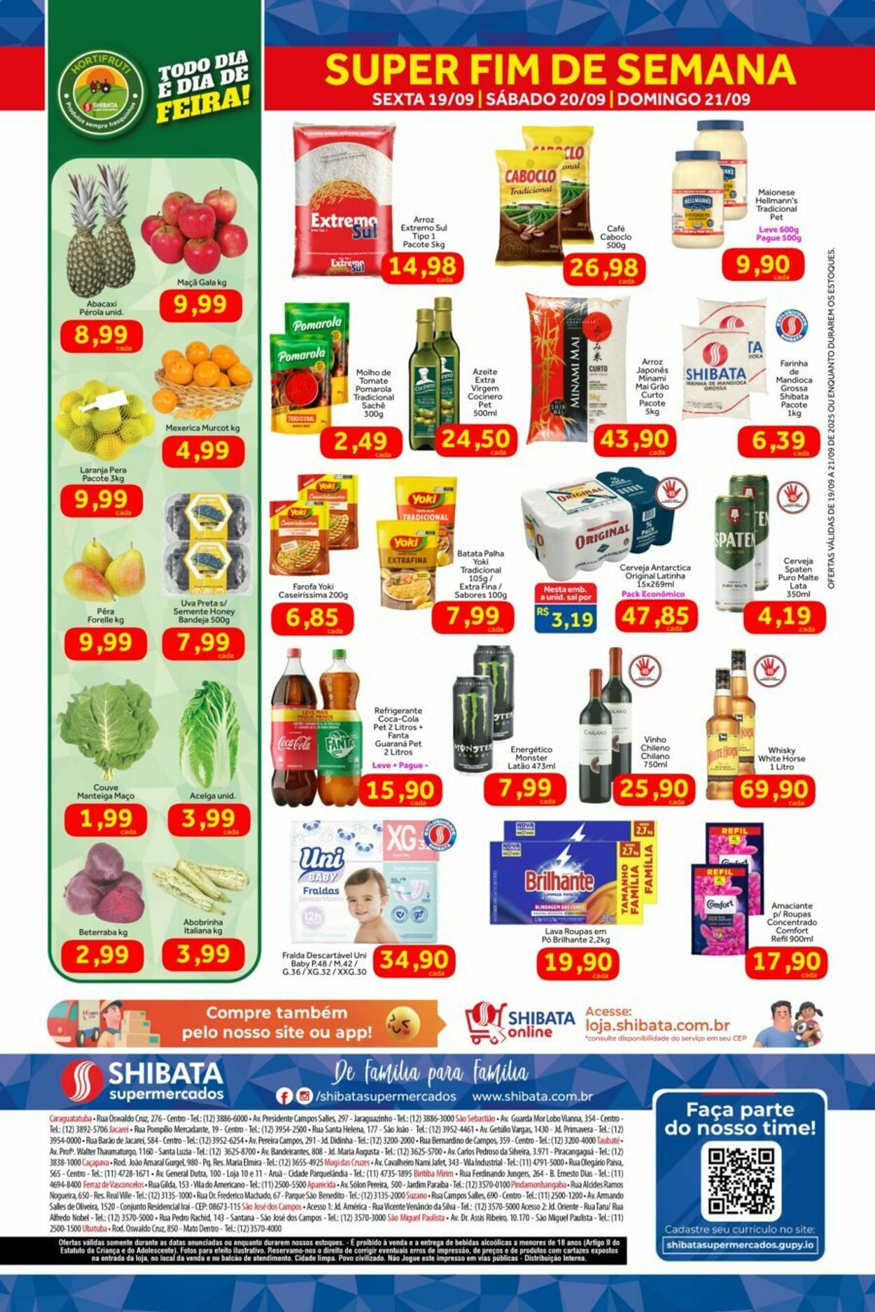 Folheto Shibata Supermercados 19.09.2025 - 21.09.2025