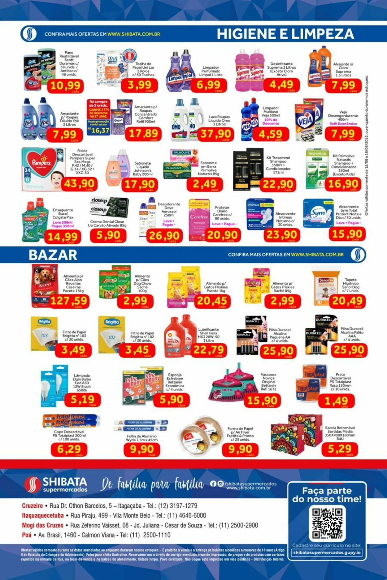 Folheto Shibata Supermercados 12.08.2025 - 18.08.2025