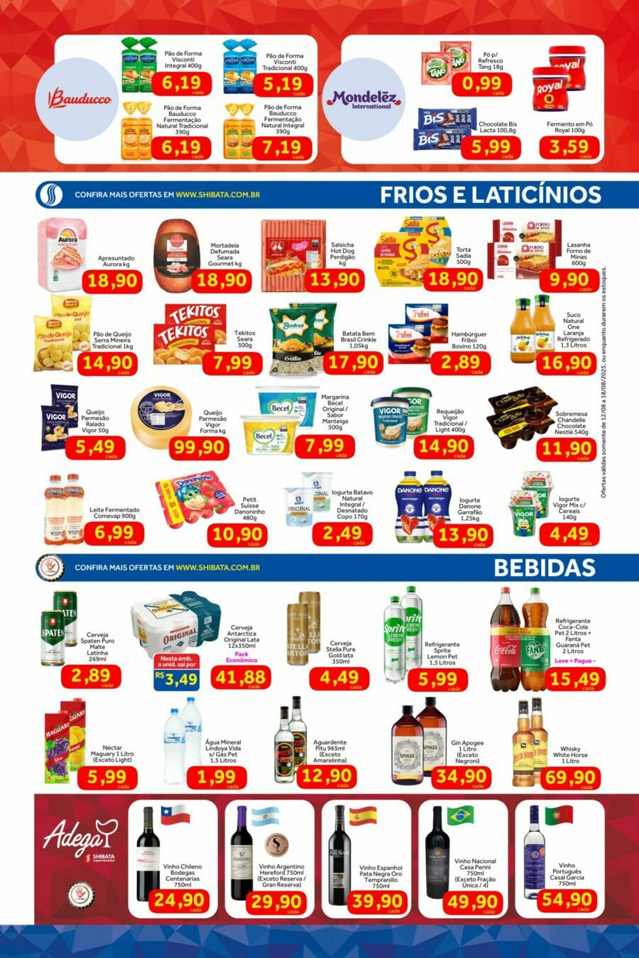 Folheto Shibata Supermercados 12.08.2025 - 18.08.2025