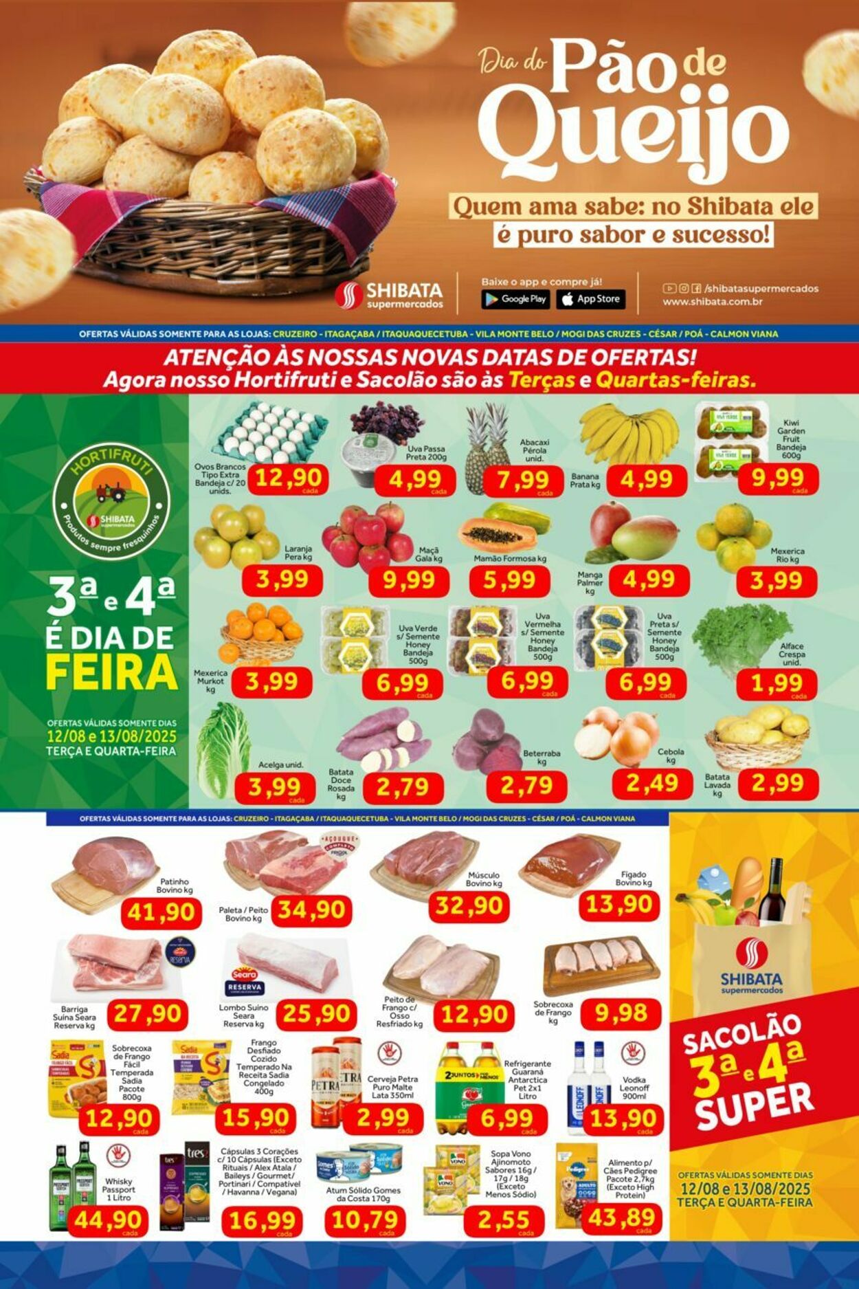 Folheto Shibata Supermercados 12.08.2025 - 18.08.2025