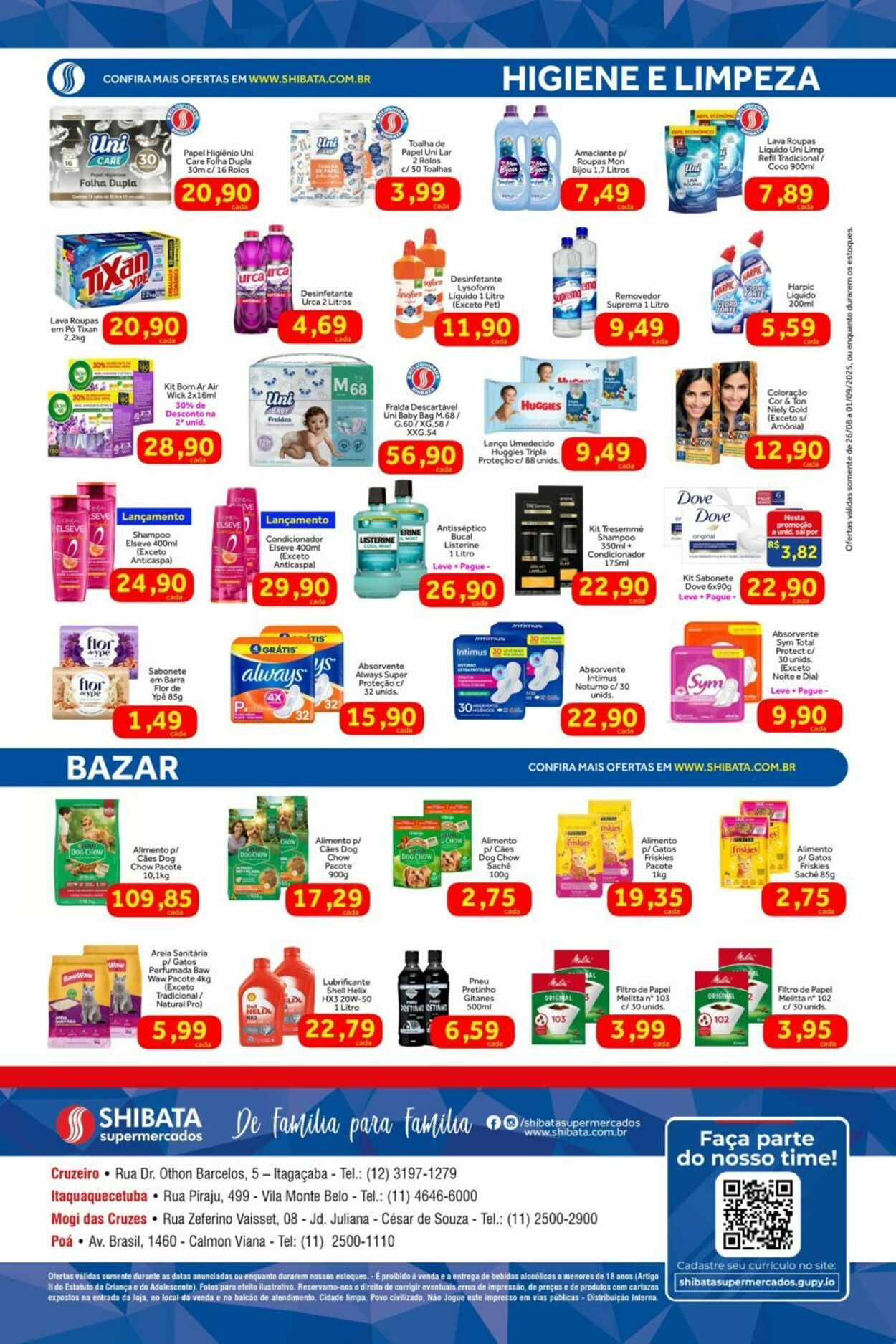 Folheto Shibata Supermercados 26.08.2025 - 01.09.2025