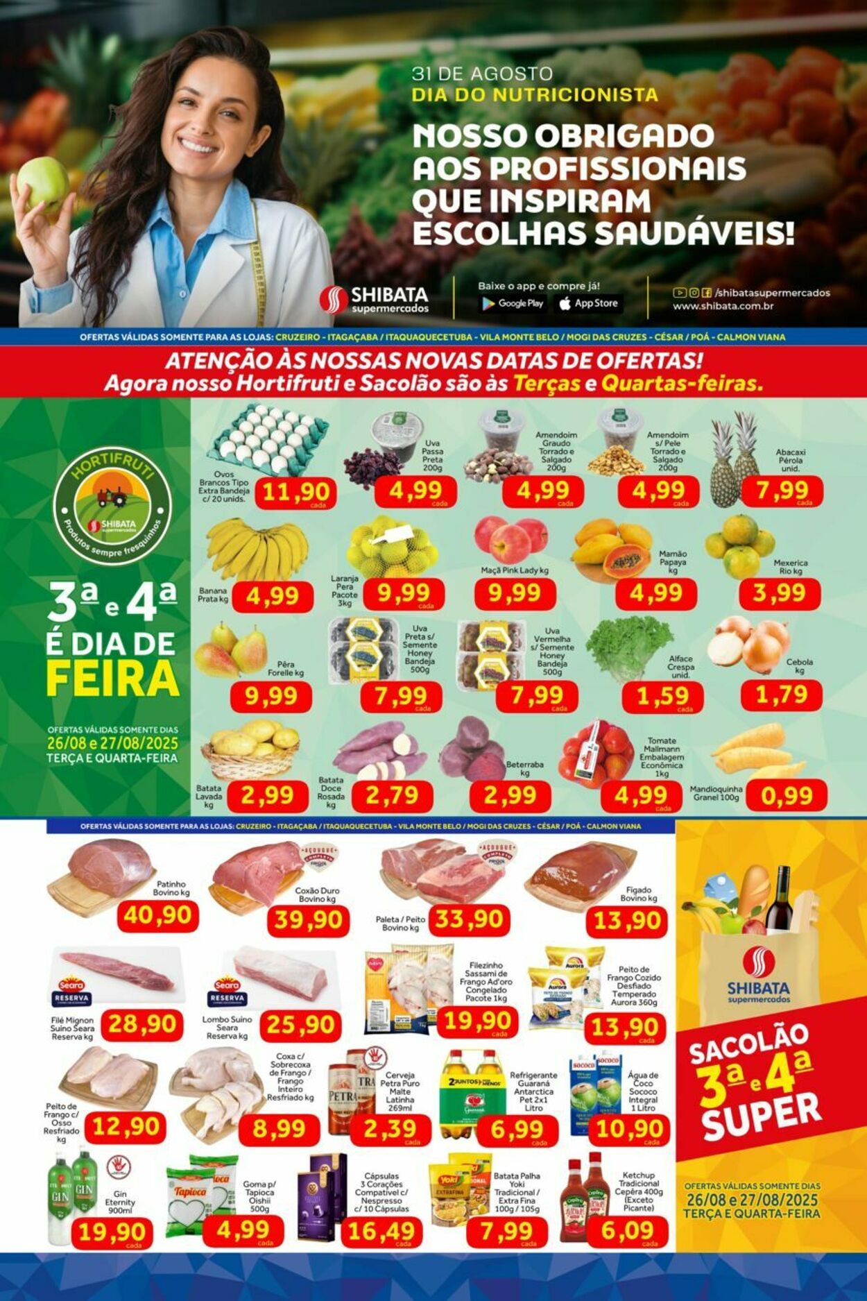 Folheto Shibata Supermercados 26.08.2025 - 01.09.2025