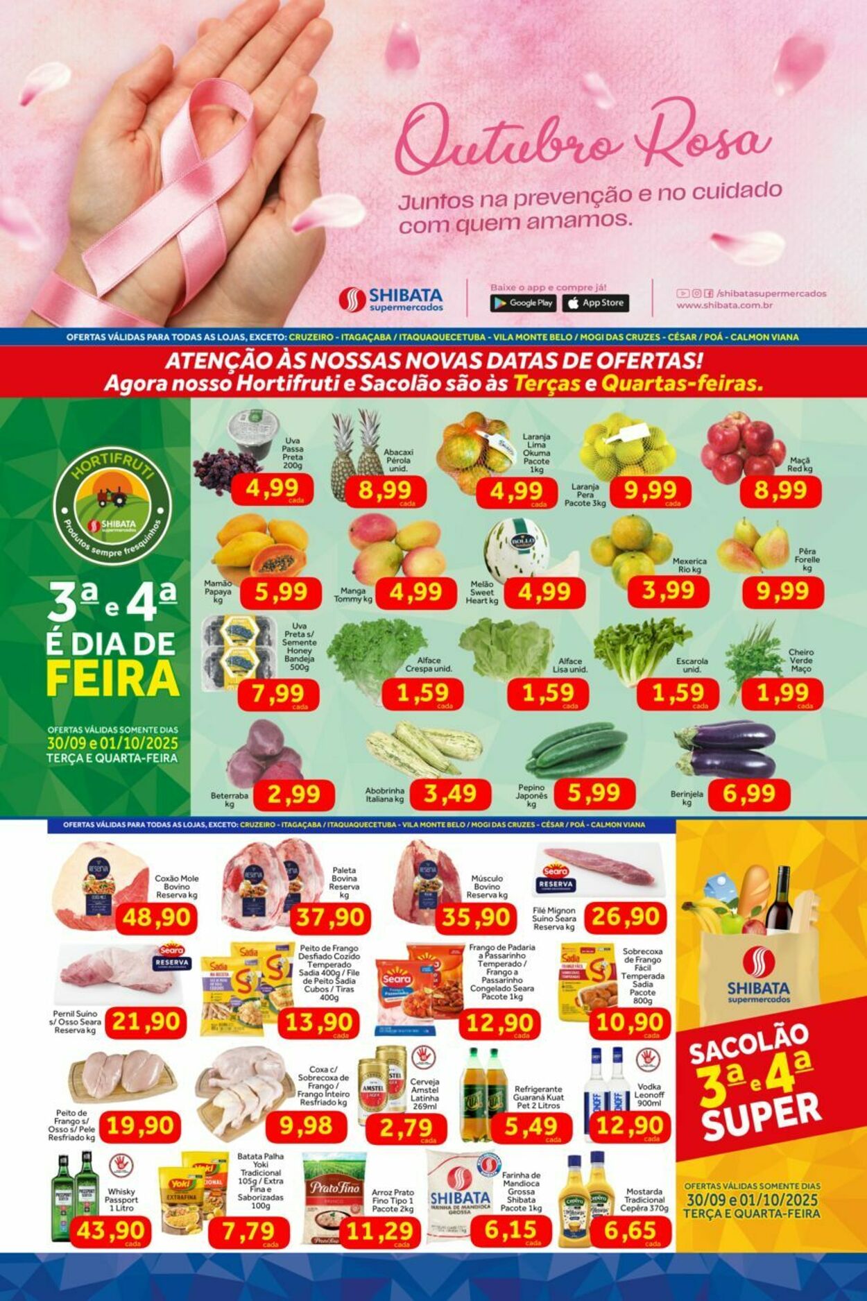 Folheto Shibata Supermercados 30.09.2025 - 06.10.2025