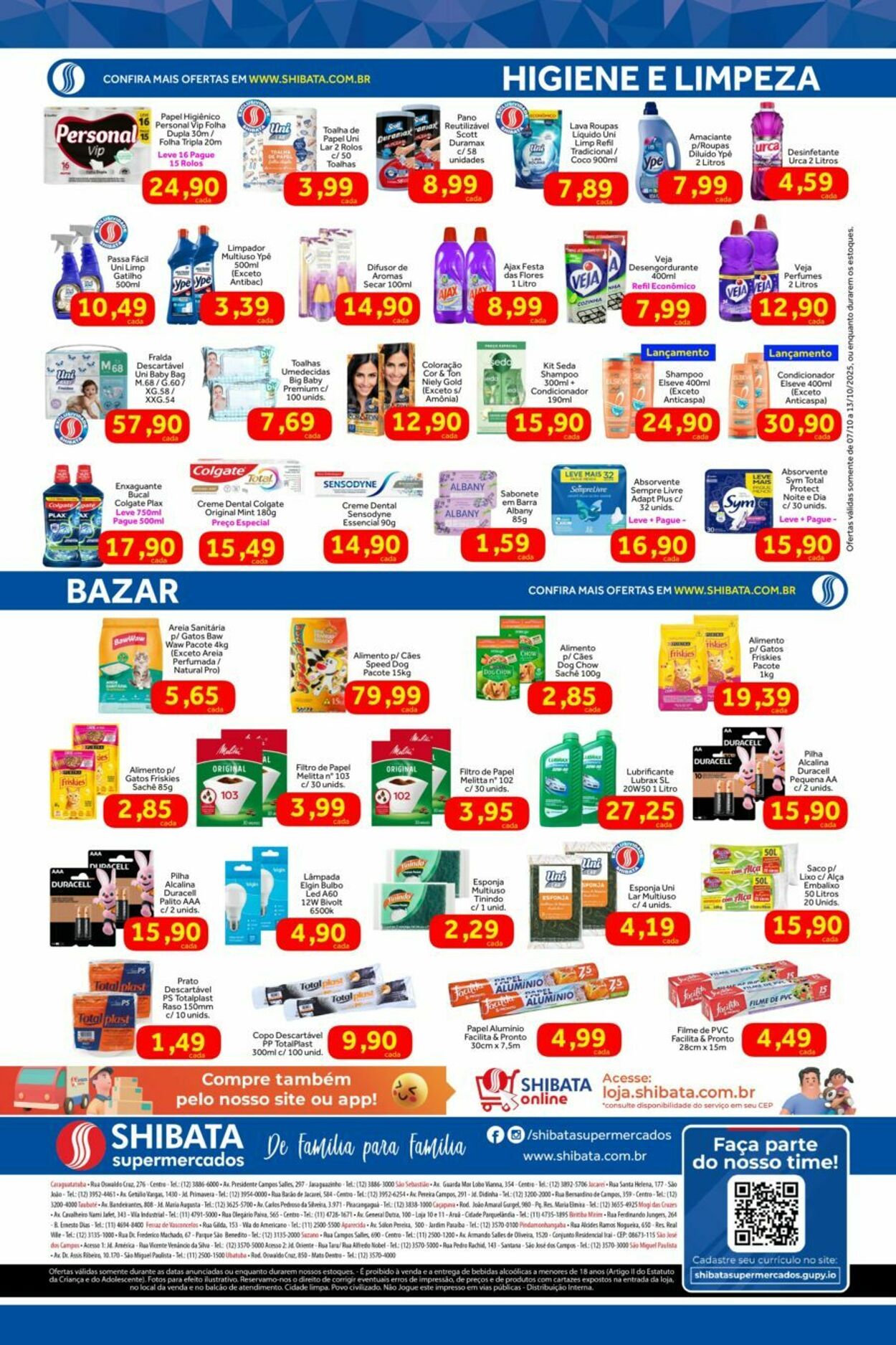 Folheto Shibata Supermercados 07.10.2025 - 13.10.2025