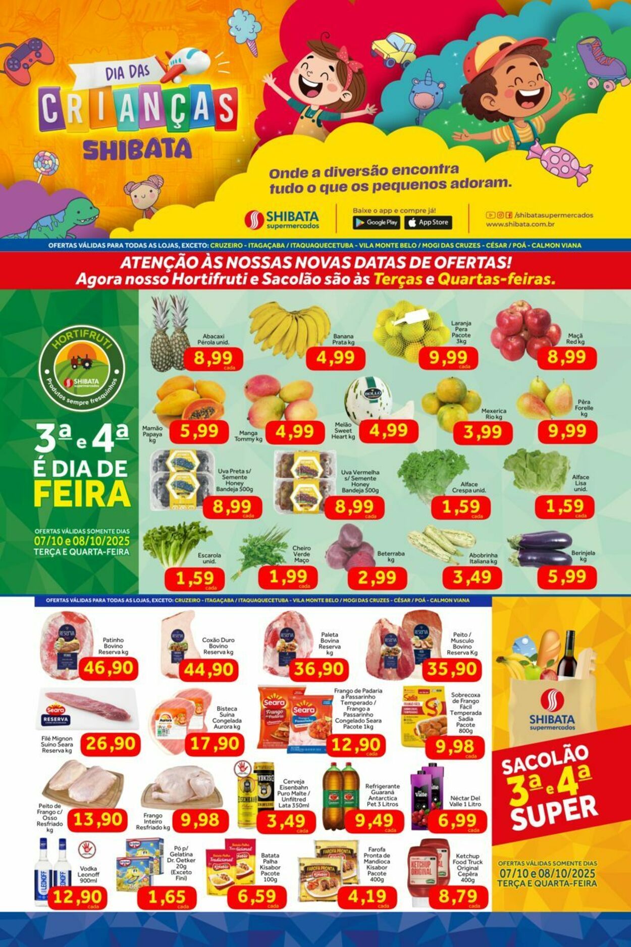 Folheto Shibata Supermercados 07.10.2025 - 13.10.2025