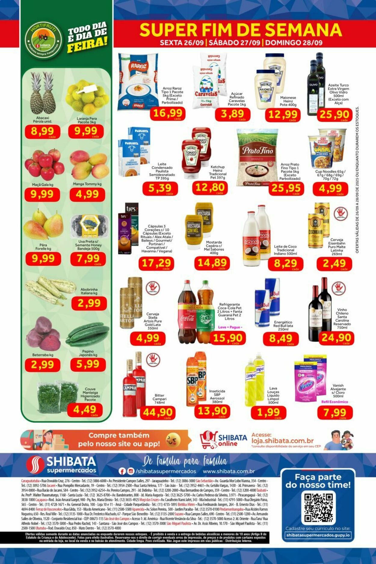 Folheto Shibata Supermercados 26.09.2025 - 28.09.2025