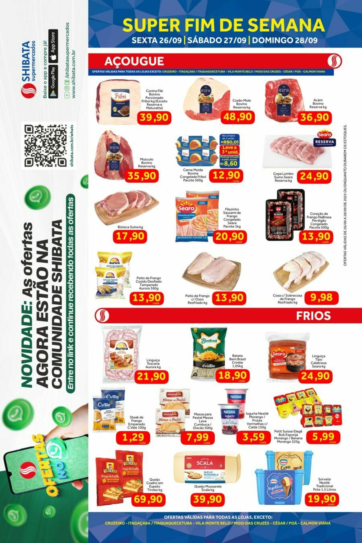 Folheto Shibata Supermercados 26.09.2025 - 28.09.2025