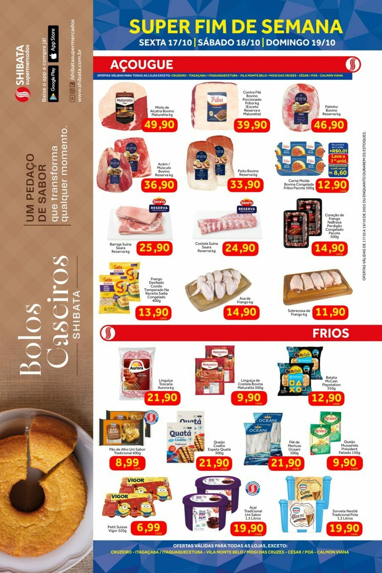 Folheto Shibata Supermercados 17.10.2025 - 19.10.2025