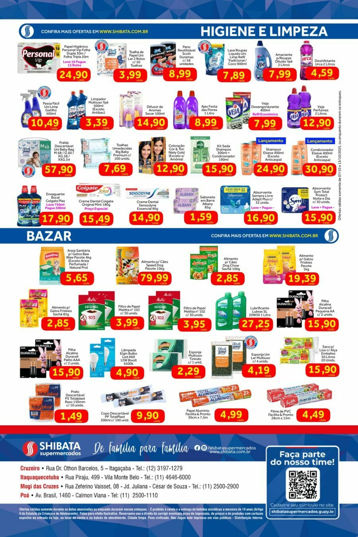 Folheto Shibata Supermercados 07.10.2025 - 13.10.2025