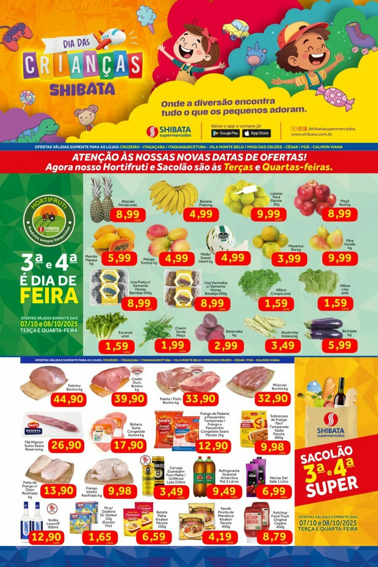 Folheto Shibata Supermercados 07.10.2025 - 13.10.2025