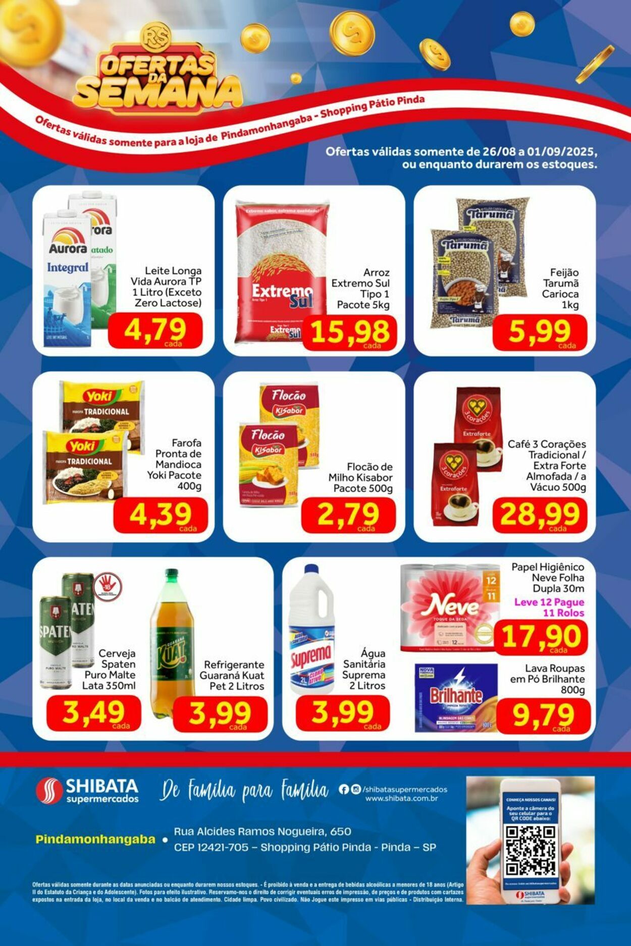 Folheto Shibata Supermercados 26.08.2025 - 01.09.2025