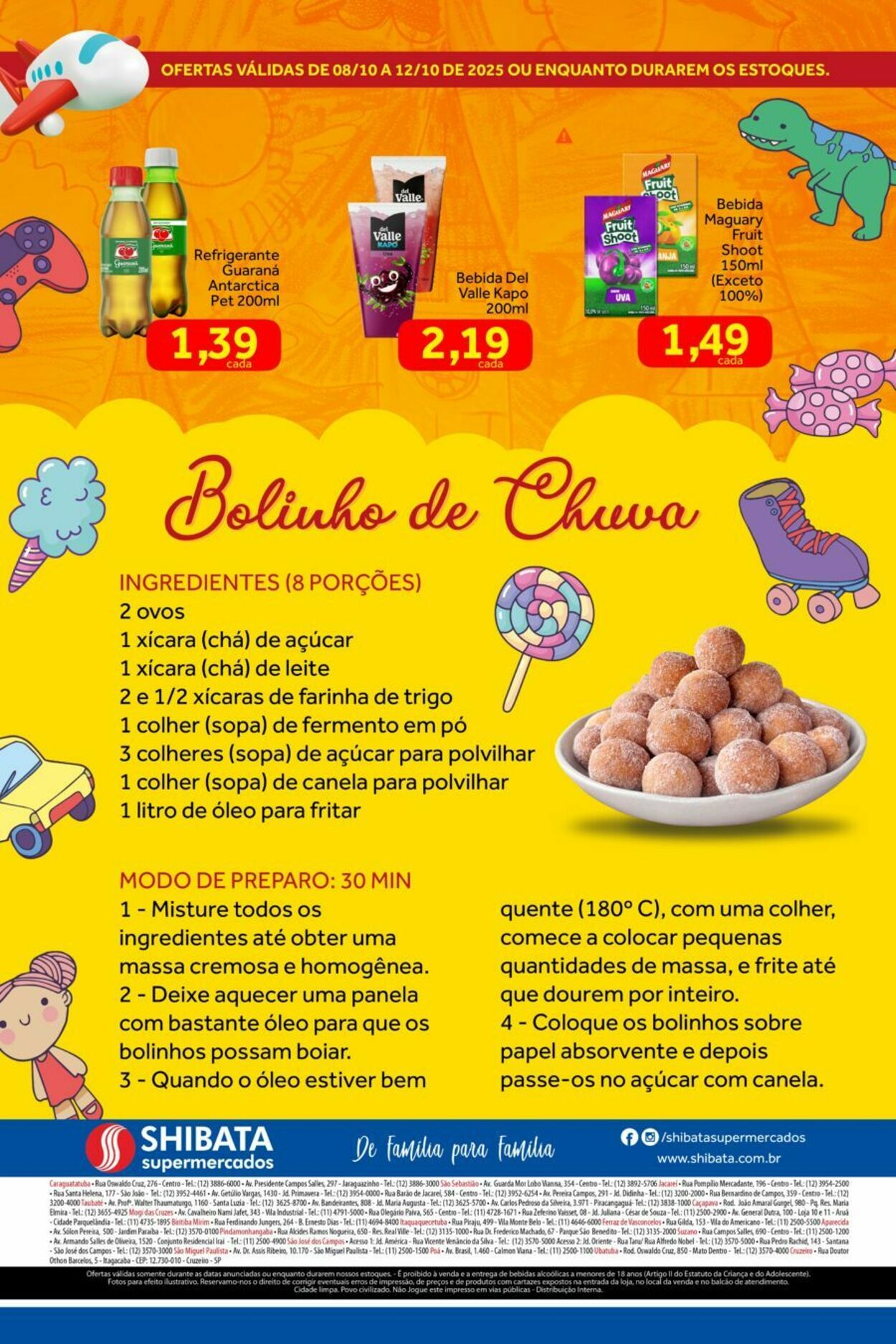 Folheto Shibata Supermercados 08.10.2025 - 12.10.2025