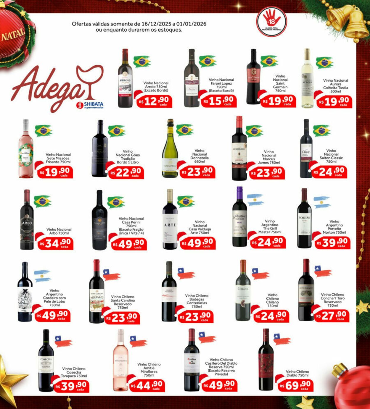 Folheto Shibata Supermercados 16.12.2025 - 01.01.2026