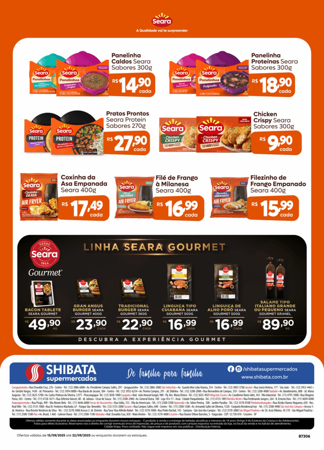 Folheto Shibata Supermercados 15.09.2025 - 22.09.2025
