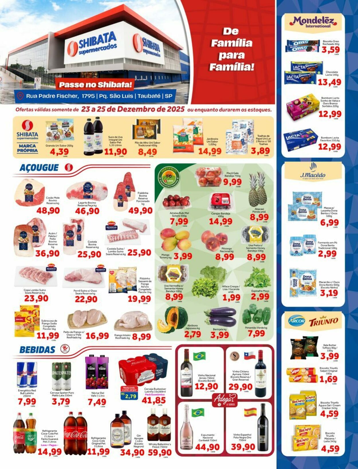 Folheto Shibata Supermercados 23.12.2025 - 25.12.2025