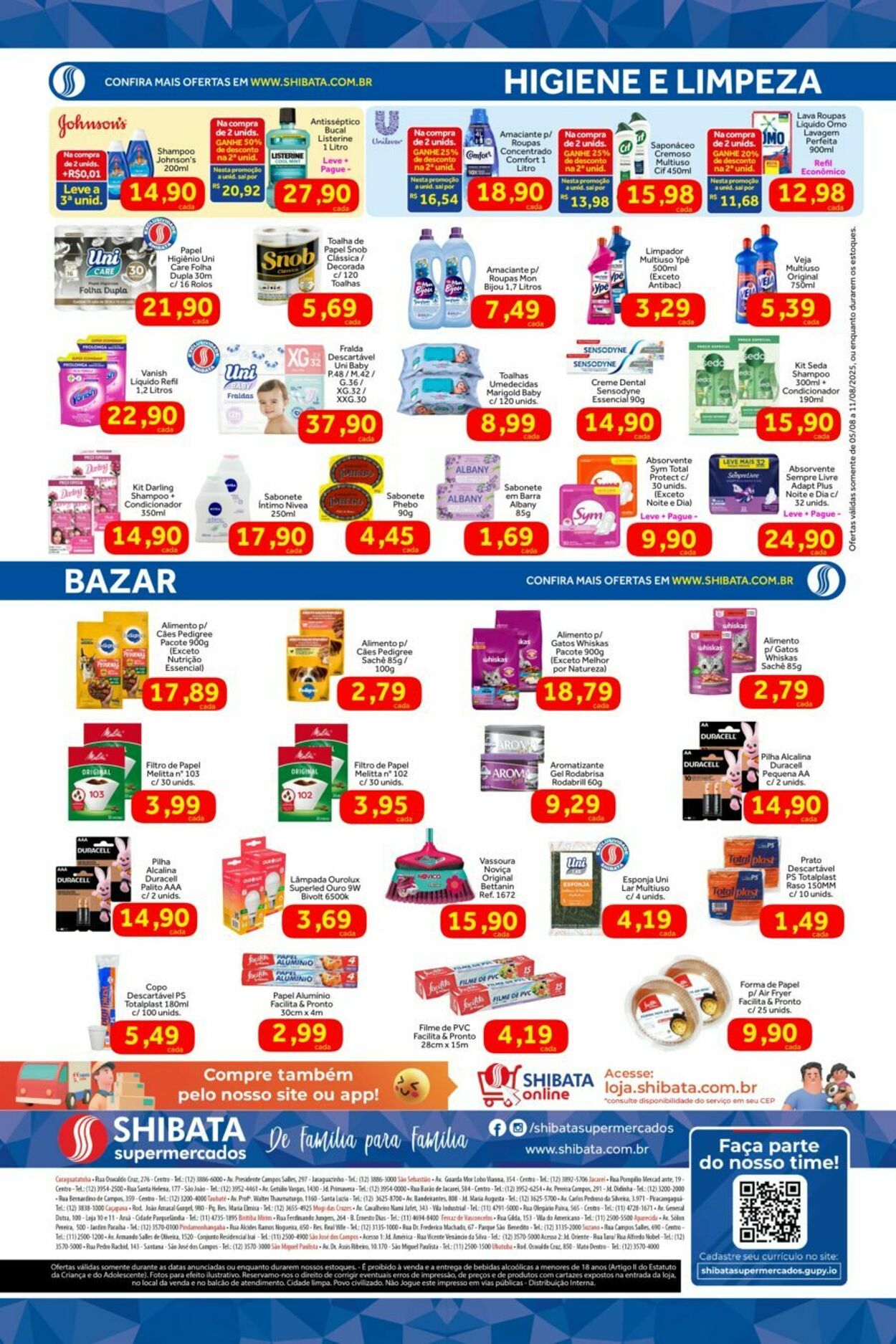 Folheto Shibata Supermercados 05.08.2025 - 11.08.2025