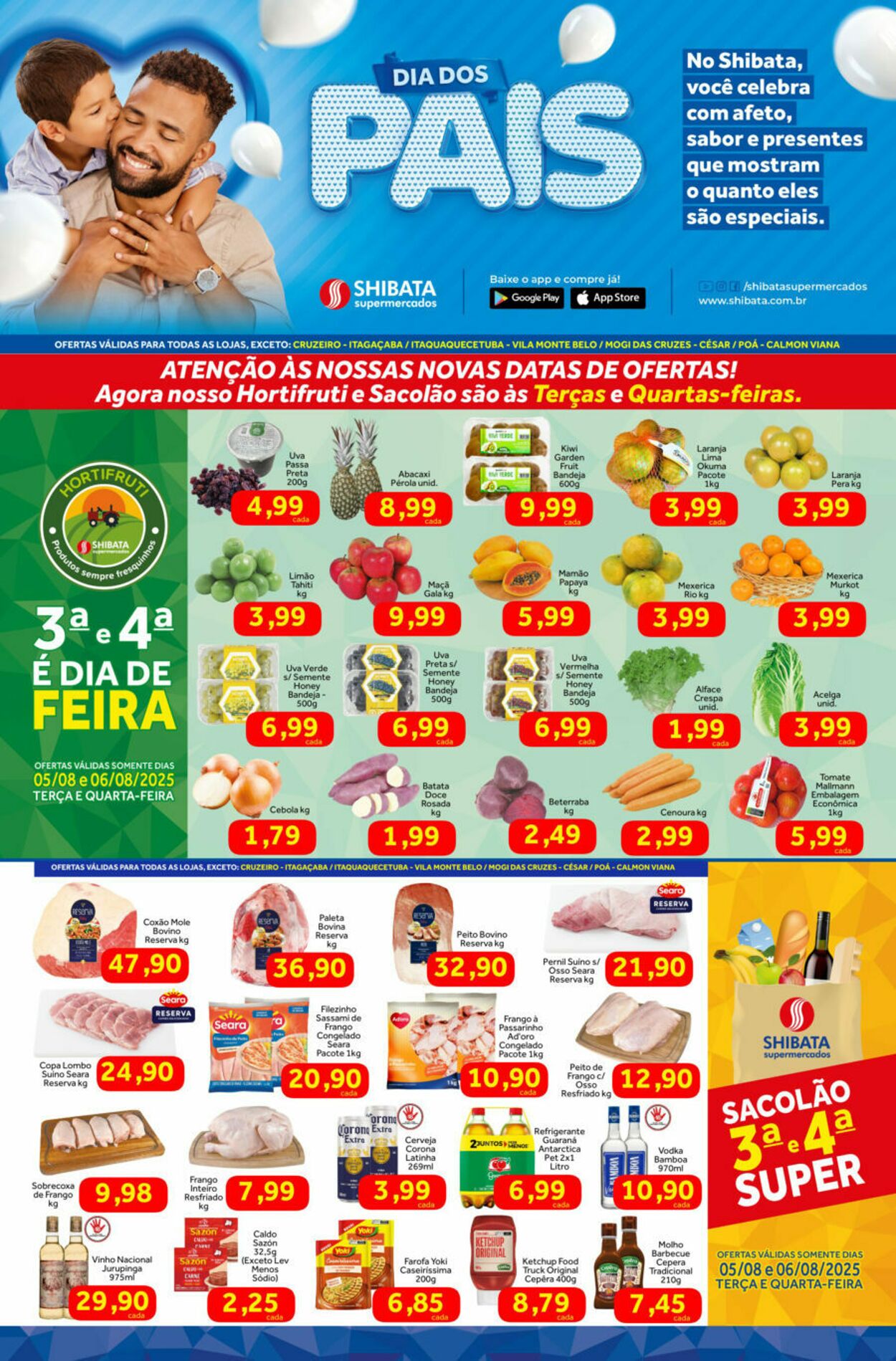 Folheto Shibata Supermercados 05.08.2025 - 11.08.2025