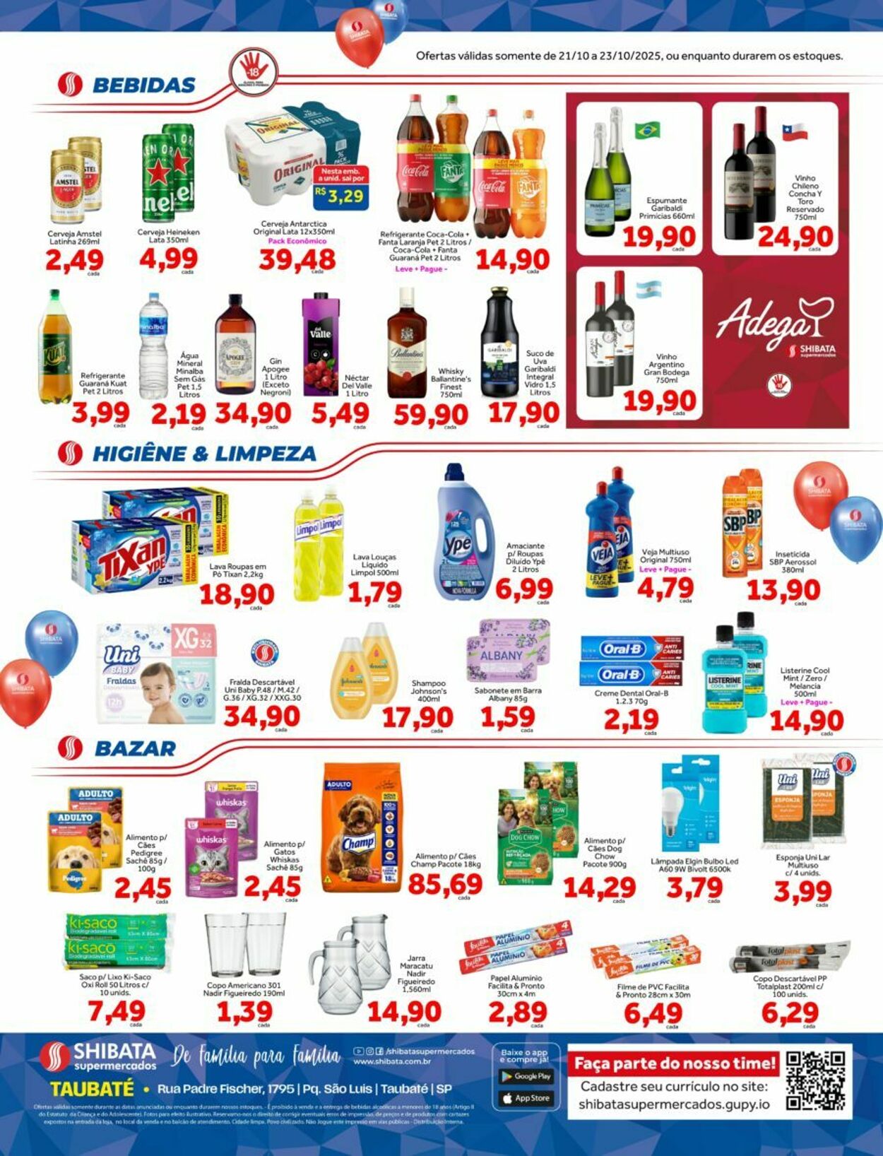 Folheto Shibata Supermercados 21.10.2025 - 23.10.2025