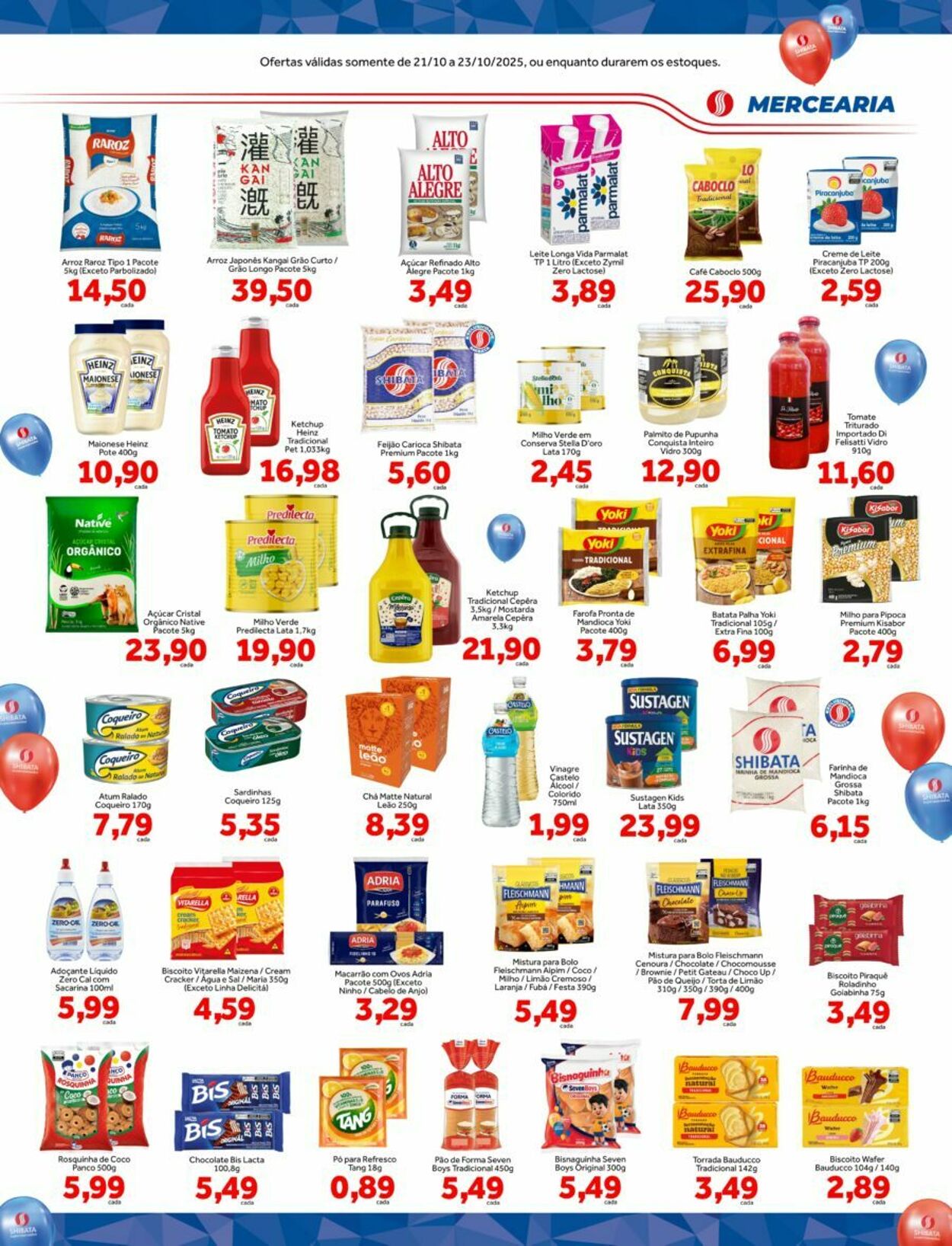 Folheto Shibata Supermercados 21.10.2025 - 23.10.2025