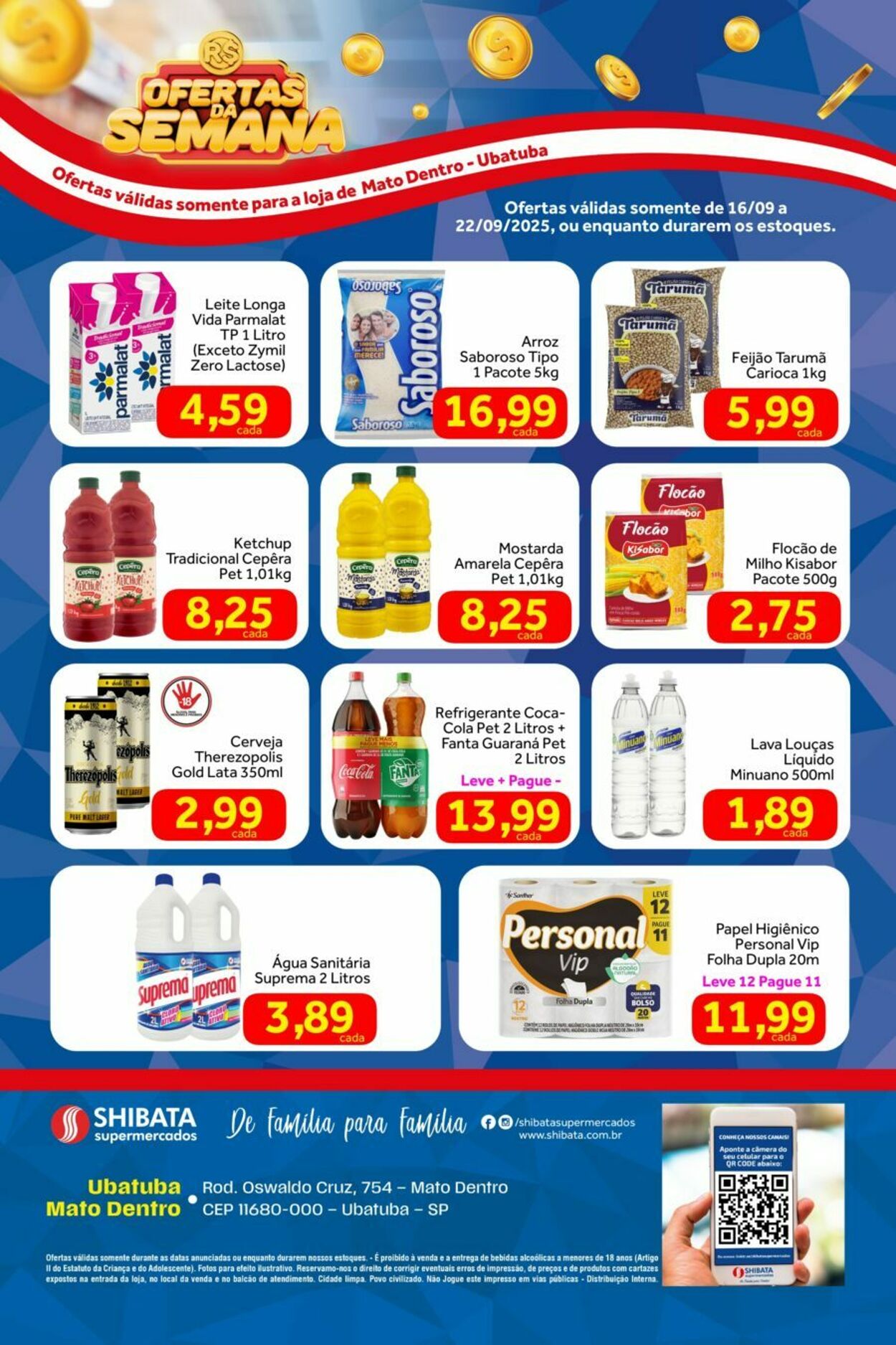 Folheto Shibata Supermercados 16.09.2025 - 22.09.2025