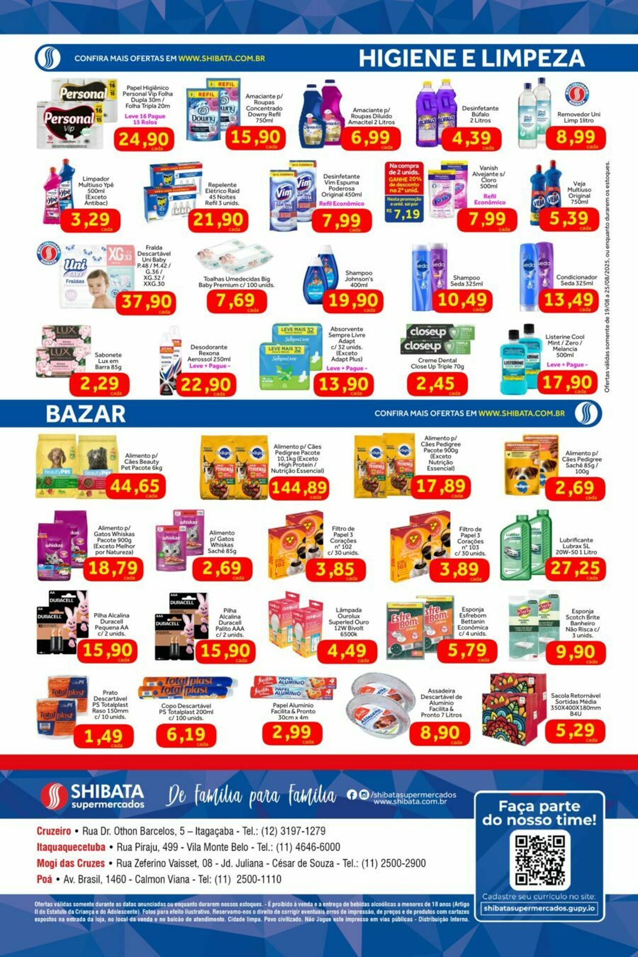 Folheto Shibata Supermercados 19.08.2025 - 25.08.2025