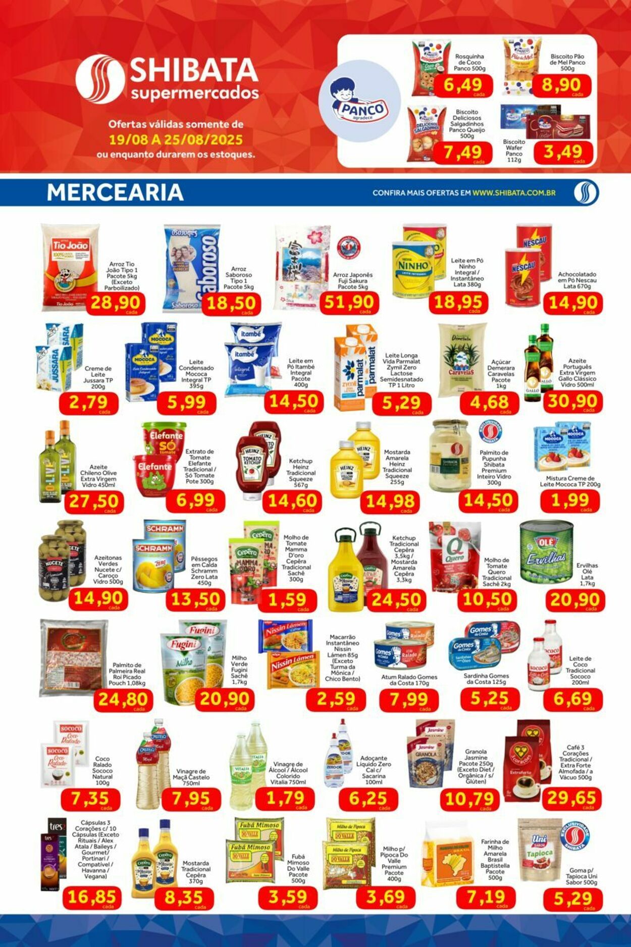 Folheto Shibata Supermercados 19.08.2025 - 25.08.2025