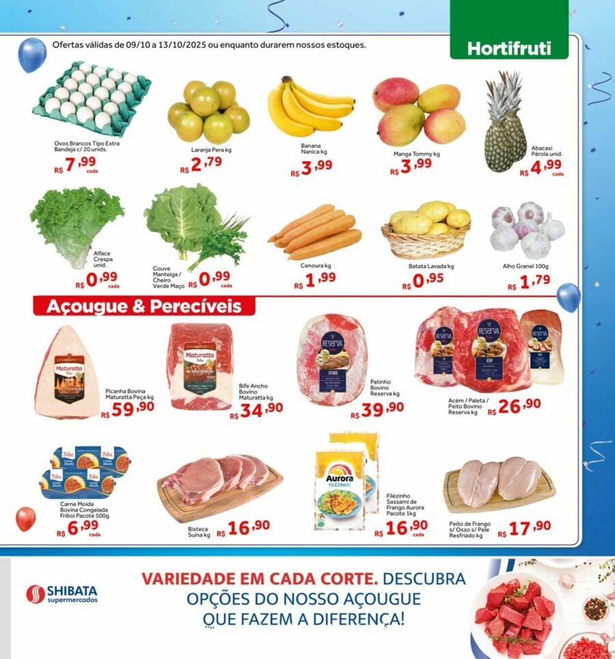 Folheto Shibata Supermercados 09.10.2025 - 13.10.2025
