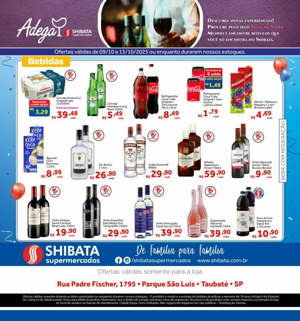 Folheto Shibata Supermercados 09.10.2025 - 13.10.2025