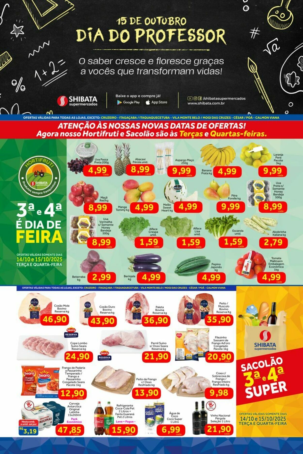Folheto Shibata Supermercados 14.10.2025 - 20.10.2025
