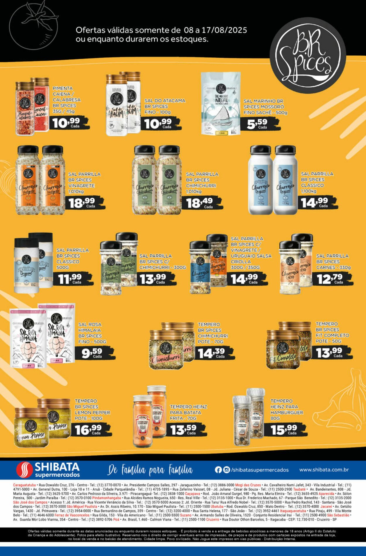Folheto Shibata Supermercados 08.08.2025 - 17.08.2025