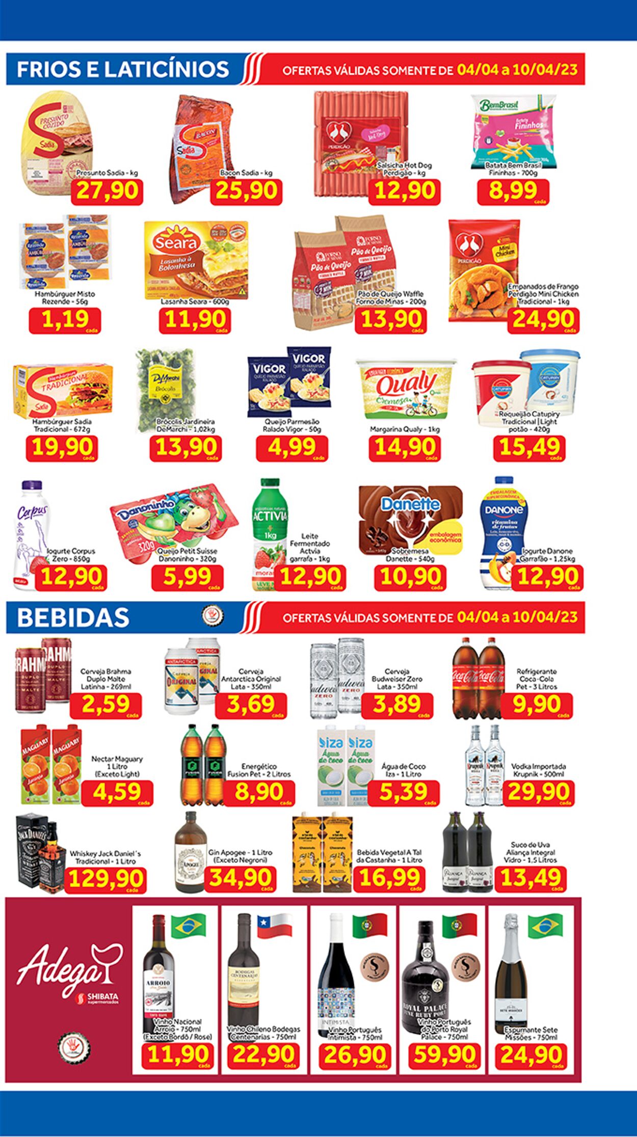 Folheto Shibata Supermercados 04.04.2023 - 10.04.2023