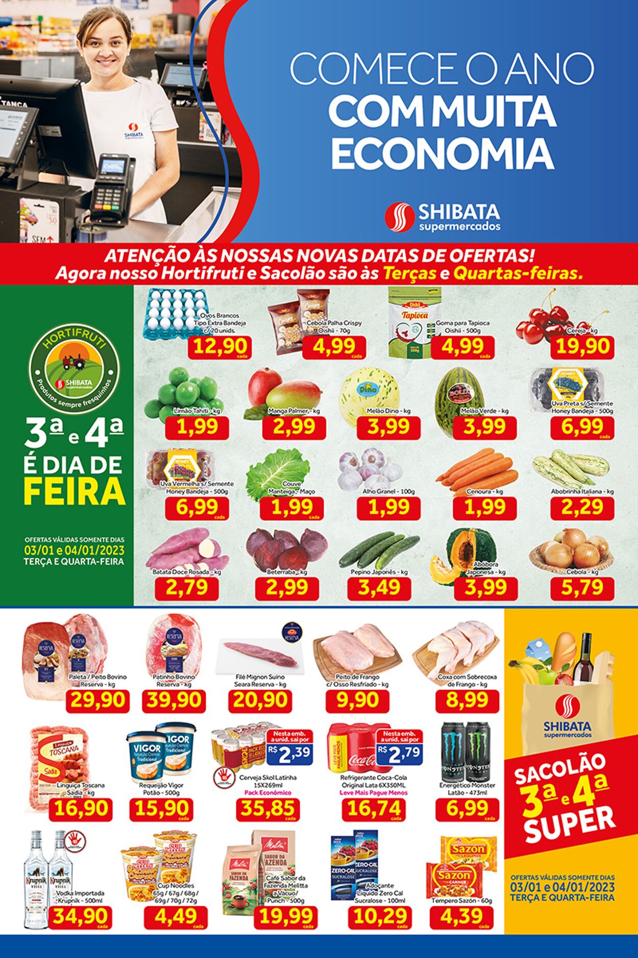 Folheto Shibata Supermercados 03.01.2023-09.01.2023
