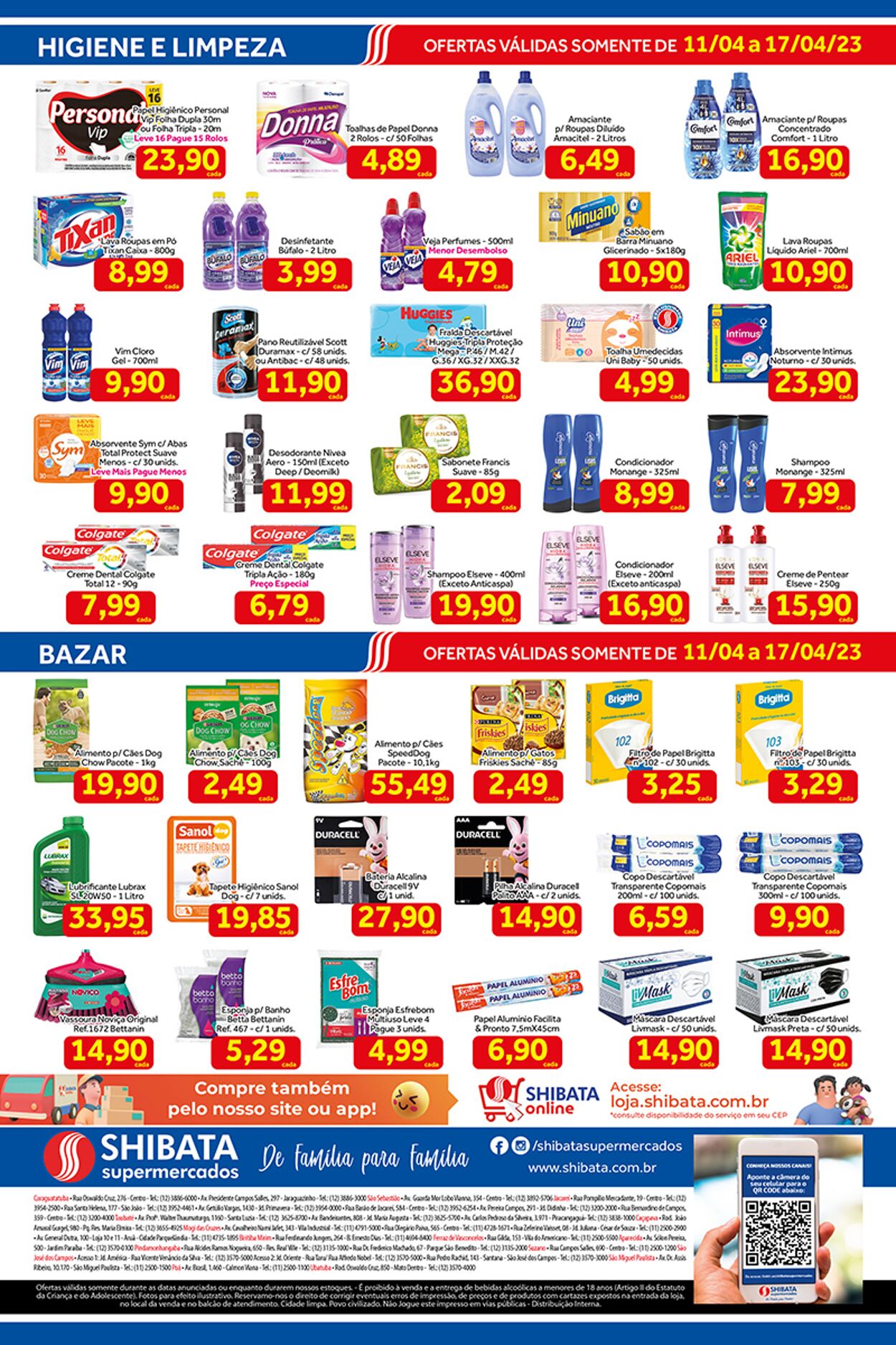 Folheto Shibata Supermercados 11.04.2023 - 17.04.2023