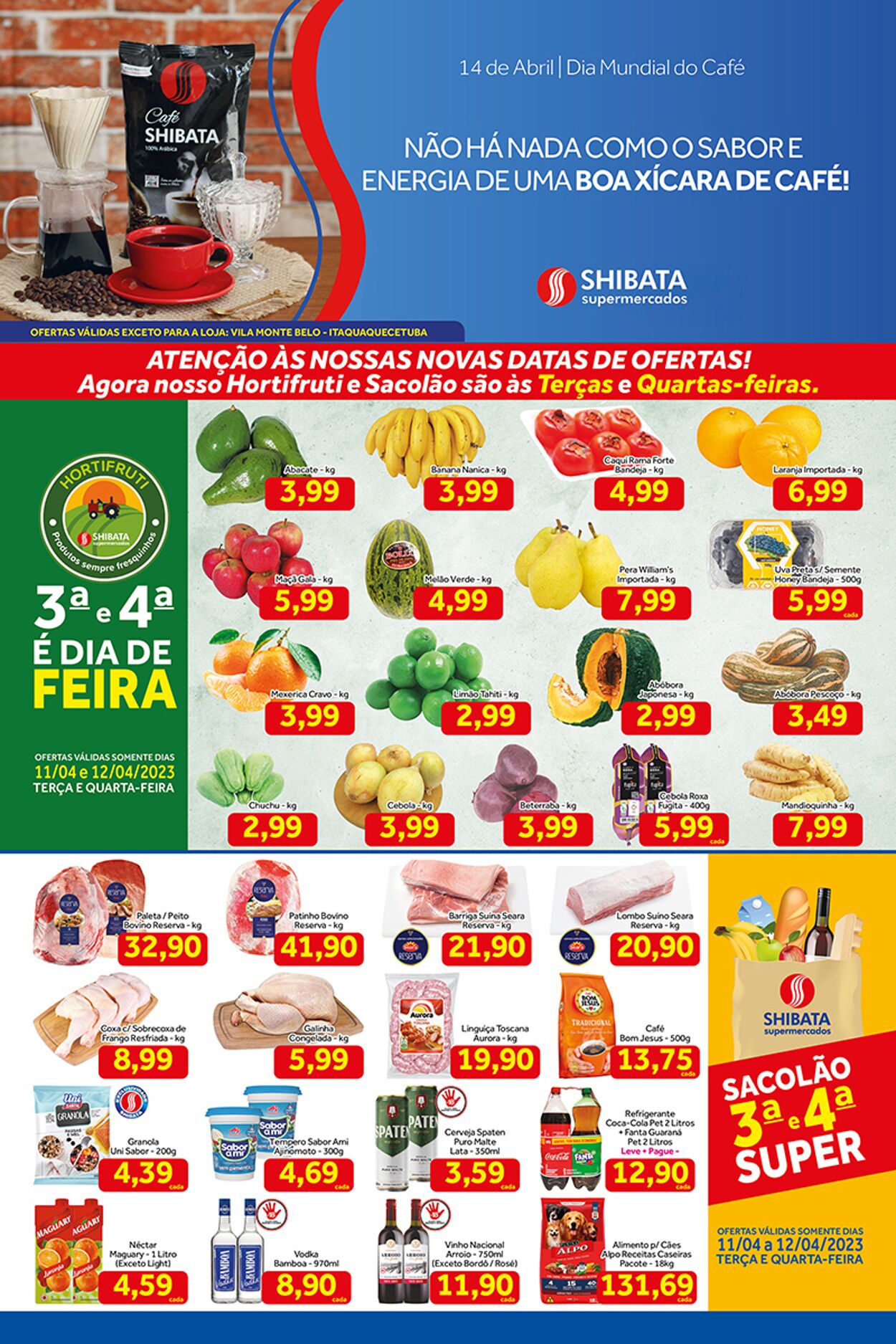 Folheto Shibata Supermercados 11.04.2023 - 17.04.2023