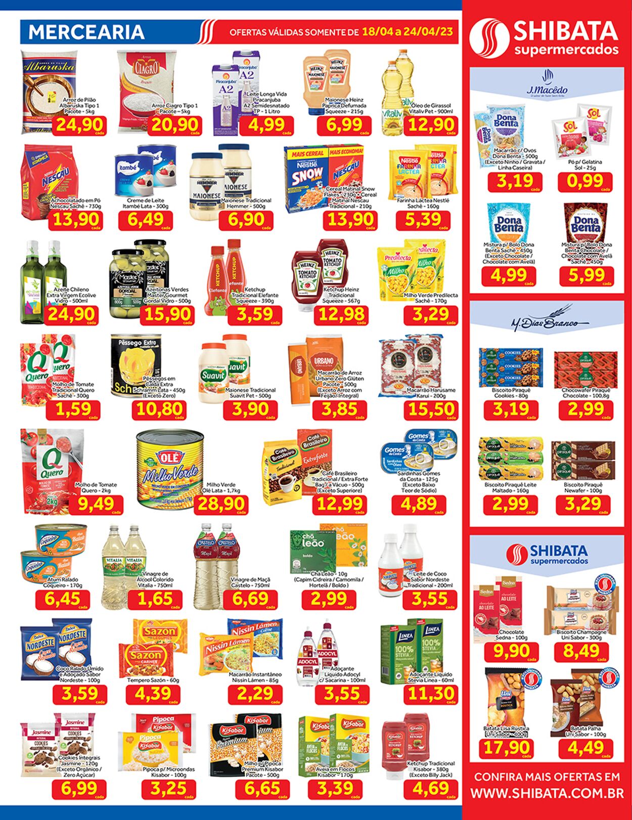 Folheto Shibata Supermercados 18.04.2023 - 24.04.2023