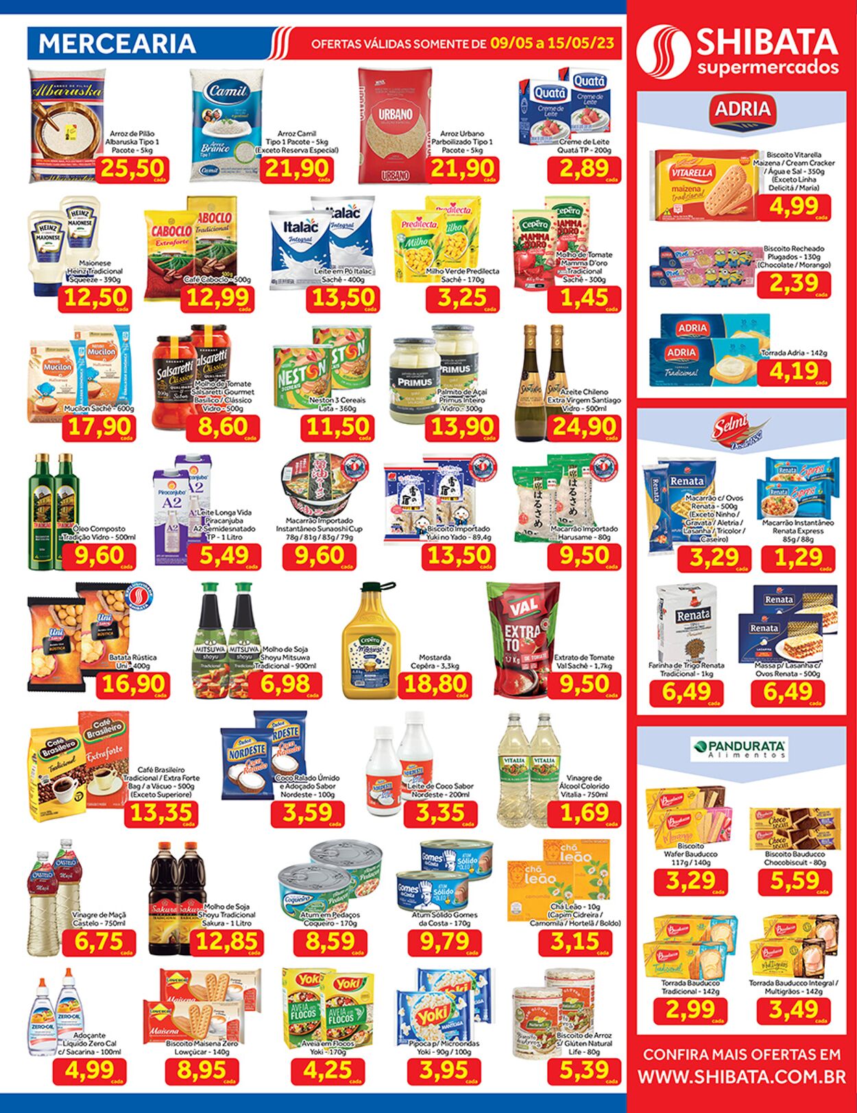 Folheto Shibata Supermercados 09.05.2023 - 15.05.2023