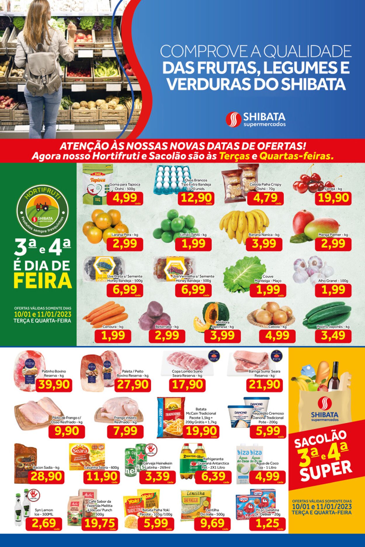 Folheto Shibata Supermercados 10.01.2023-16.01.2023