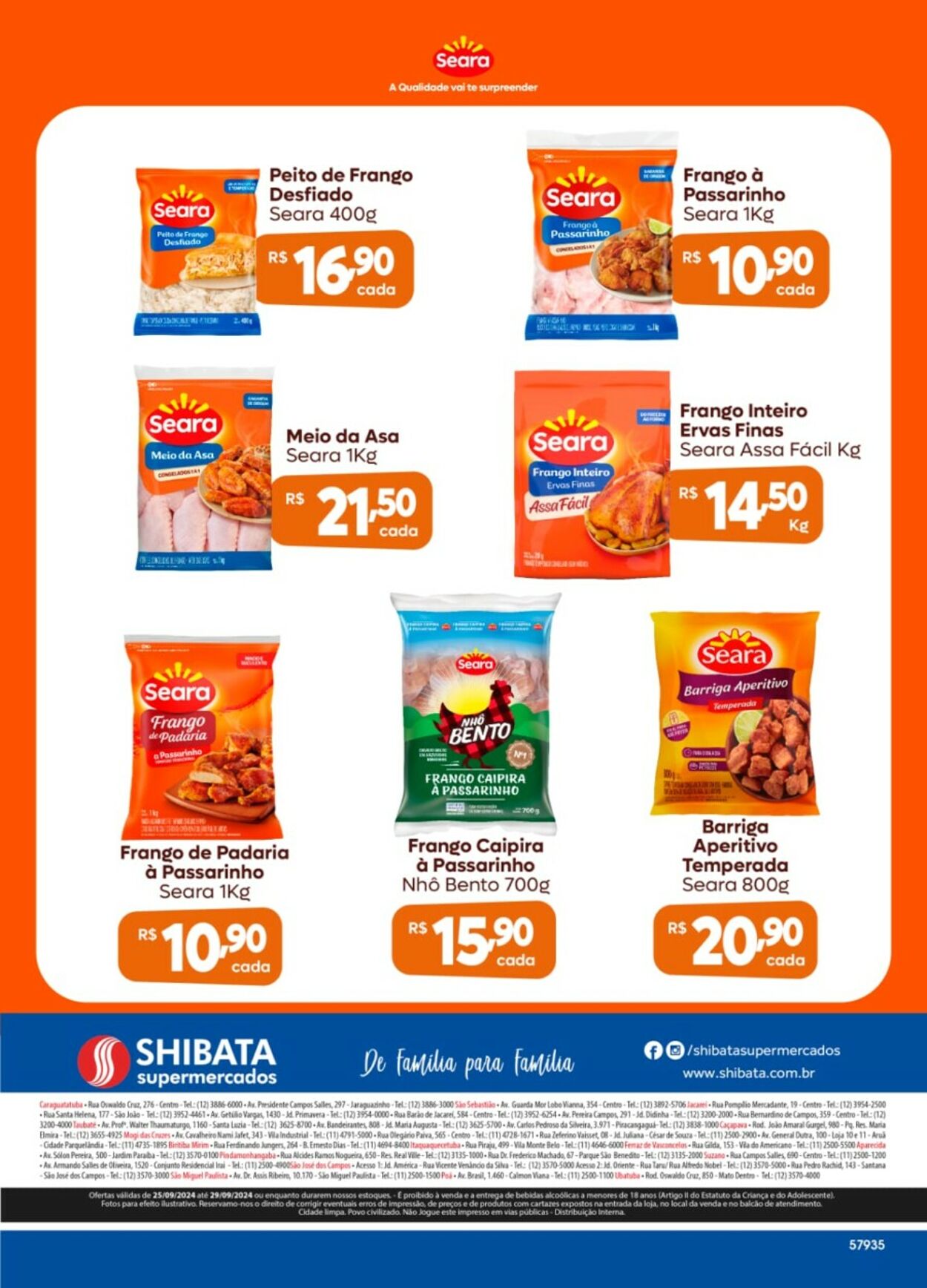 Folheto Shibata Supermercados 25.09.2024 - 29.09.2024