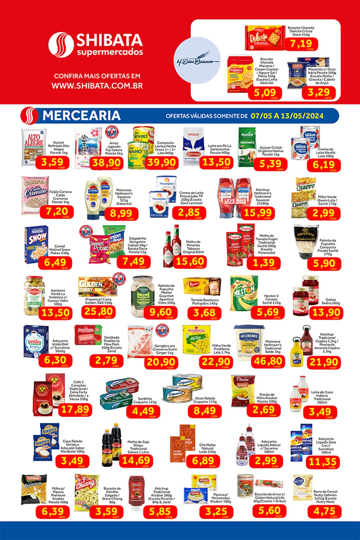 Folheto Shibata Supermercados 07.05.2024 - 13.05.2024