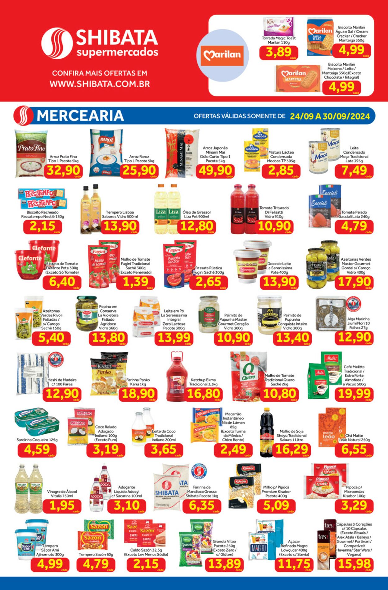 Folheto Shibata Supermercados 24.09.2024 - 30.09.2024