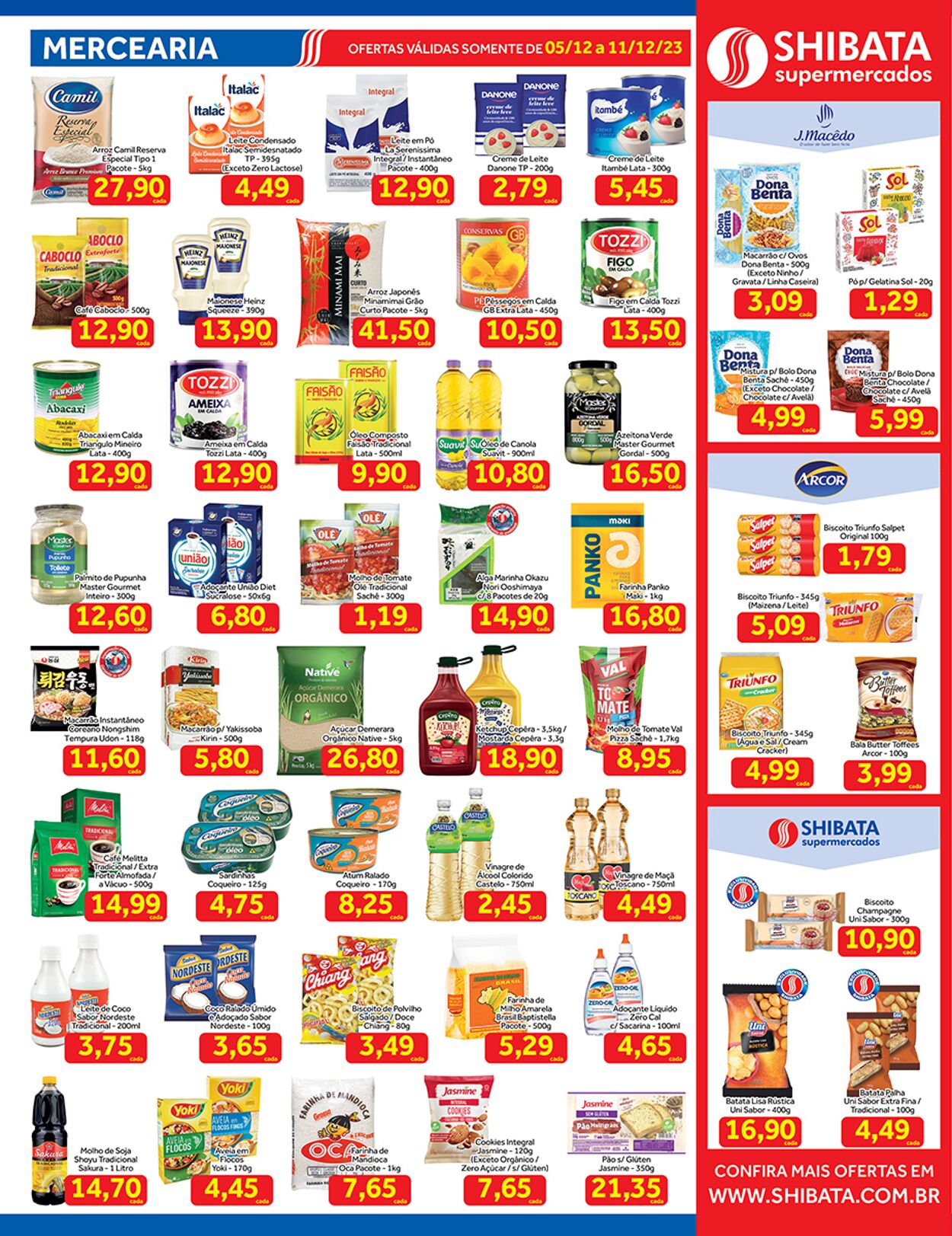 Folheto Shibata Supermercados 05.12.2023 - 11.12.2023