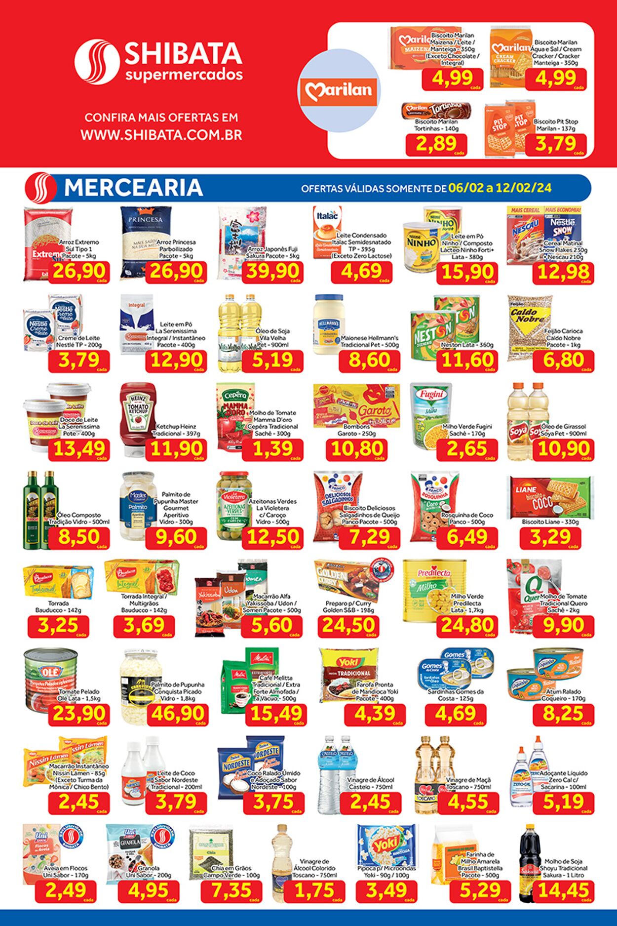 Folheto Shibata Supermercados 06.02.2024 - 12.02.2024
