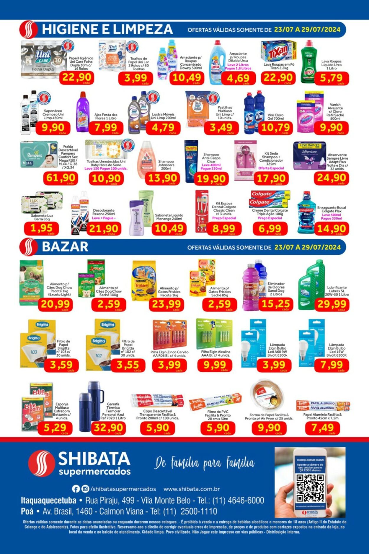 Folheto Shibata Supermercados 23.07.2024 - 29.07.2024