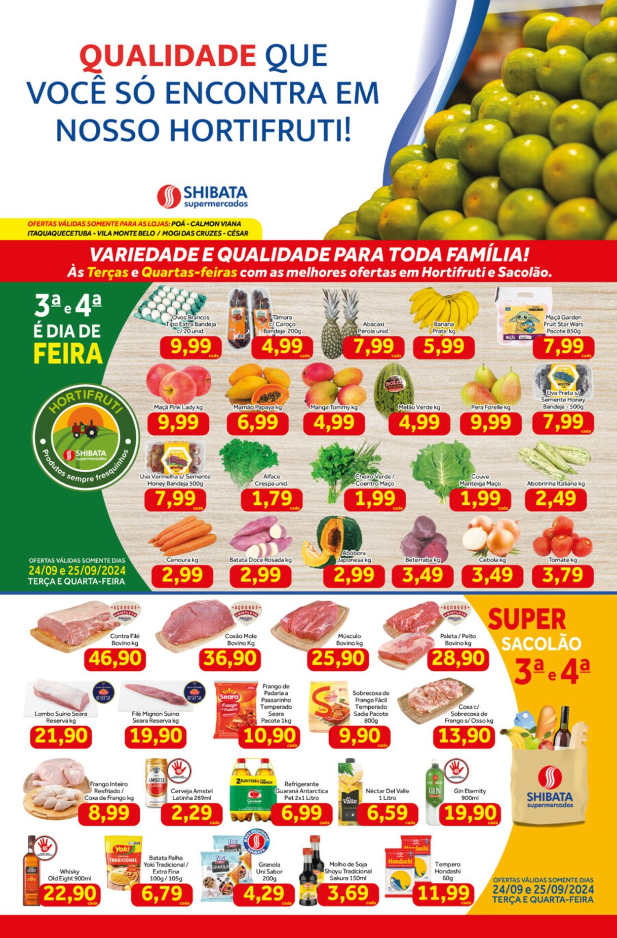 Folheto Shibata Supermercados 24.09.2024 - 30.09.2024