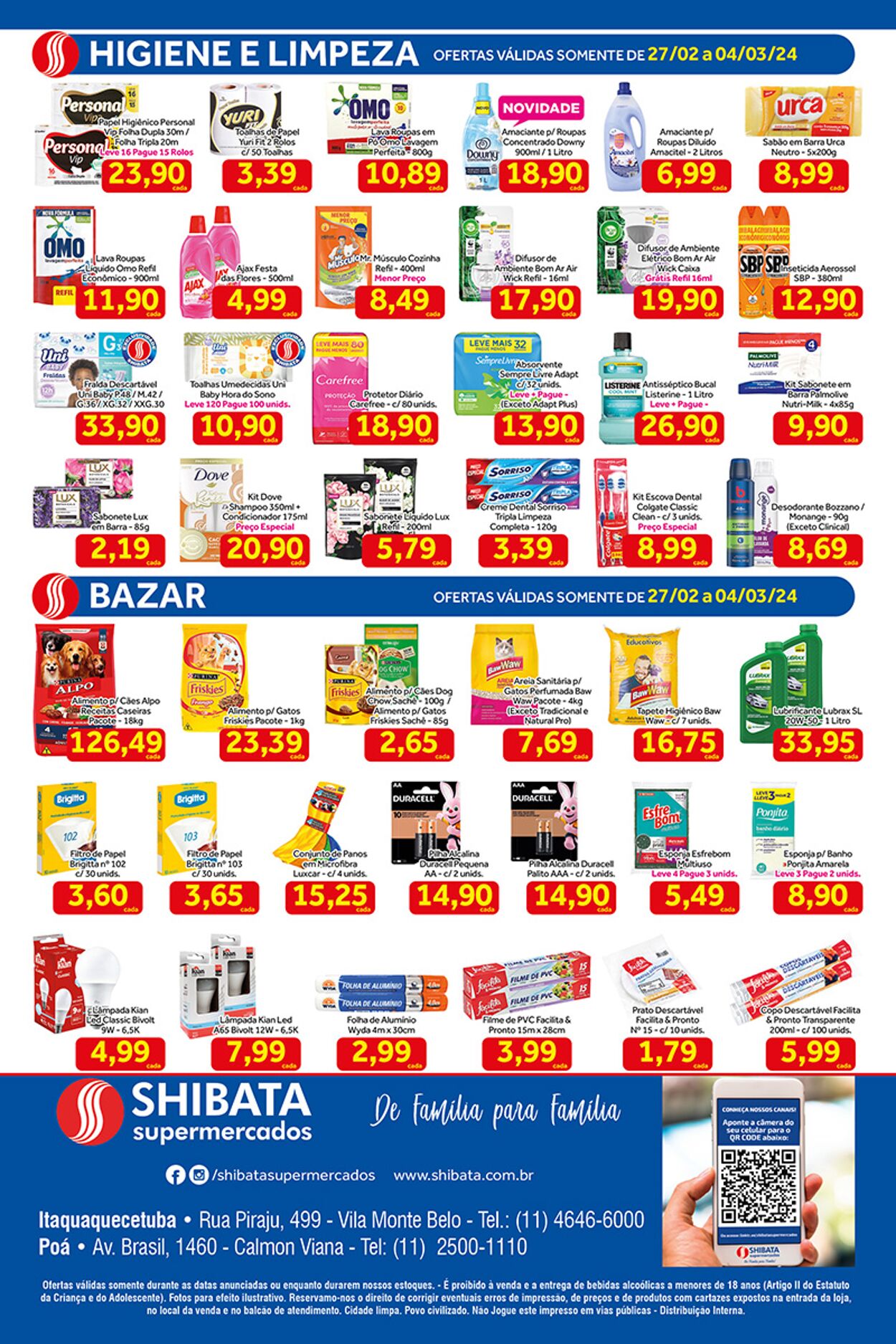 Folheto Shibata Supermercados 02.04.2024 - 03.12.2024