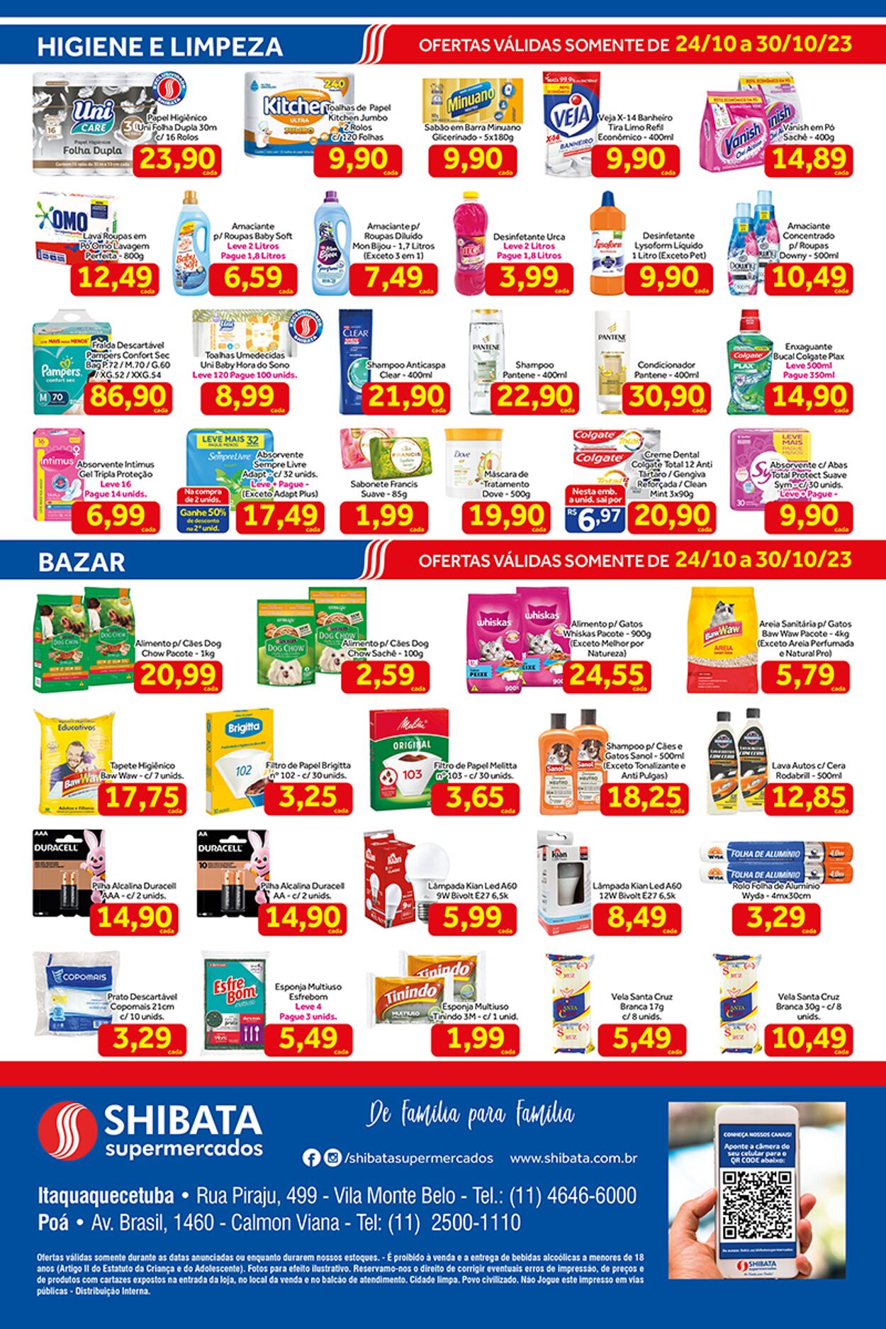 Folheto Shibata Supermercados 24.10.2023 - 30.10.2023