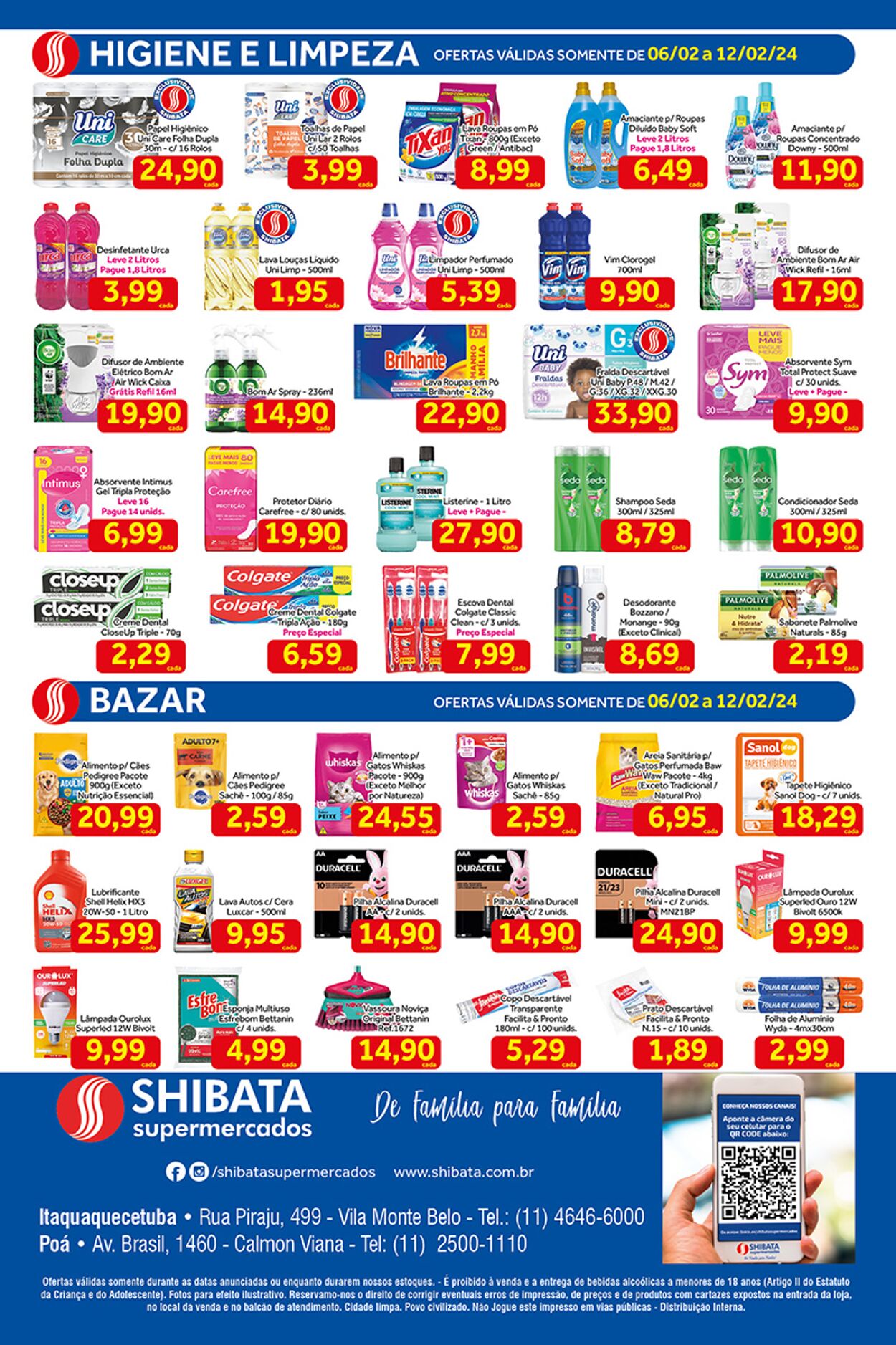 Folheto Shibata Supermercados 06.02.2024 - 12.02.2024