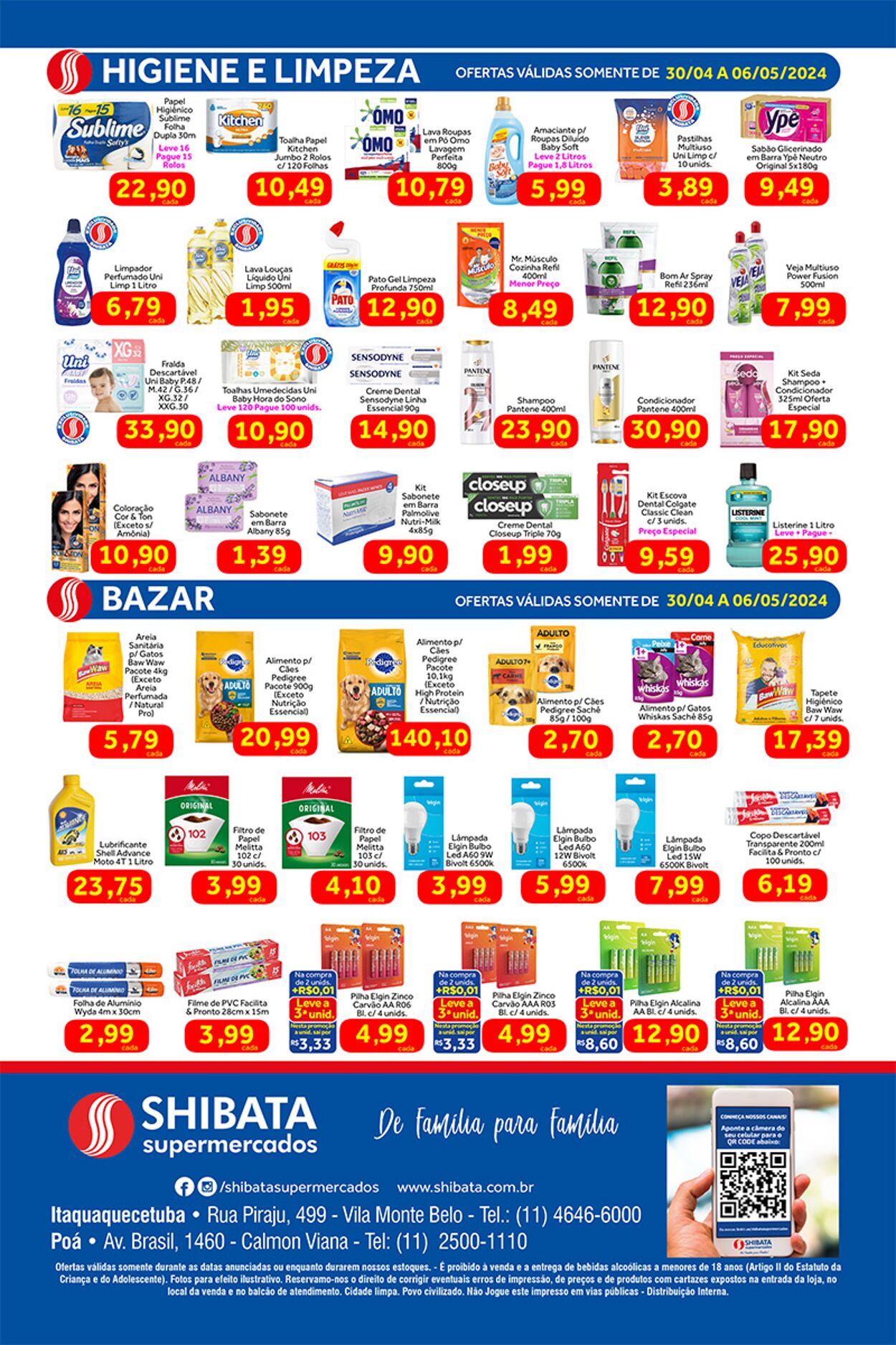 Folheto Shibata Supermercados 04.06.2024 - 05.12.2024